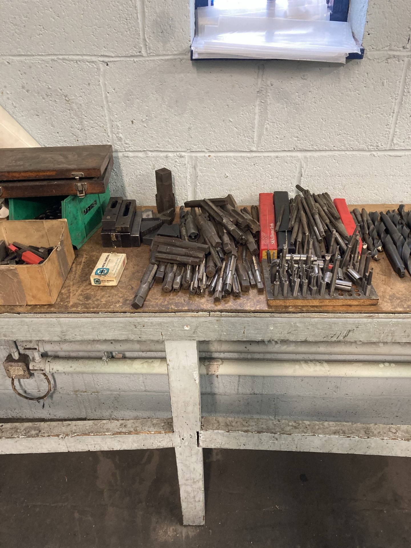 Various drills, cutters and steel engineers cabinet - Image 3 of 4