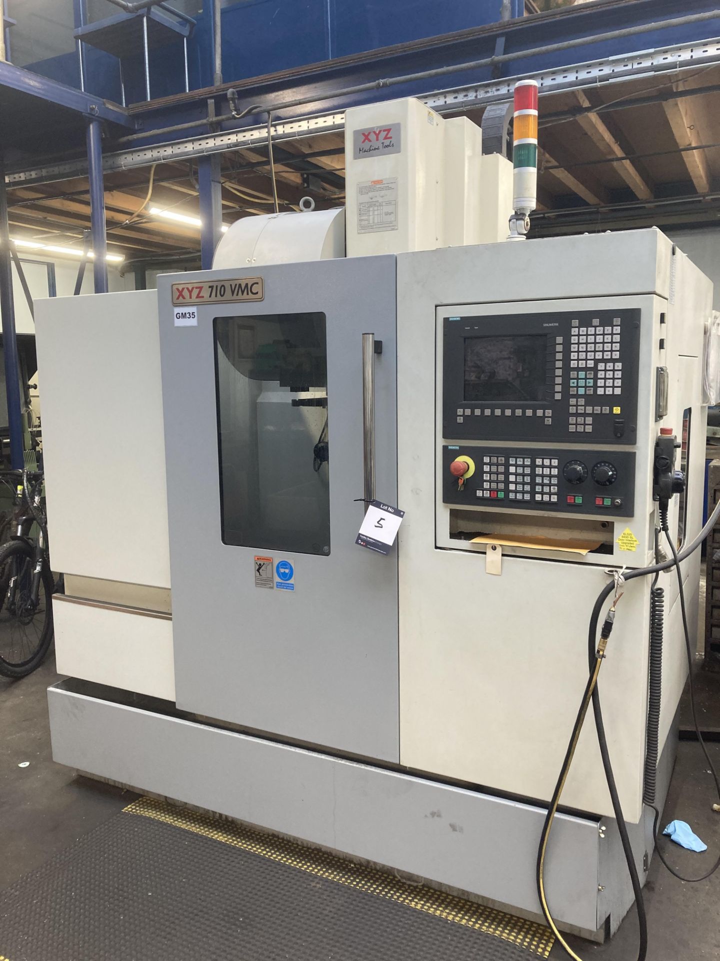 XYZ 710 VMC CNC 3 axis vertical machining centre, Serial No. SMT00286 (2013), X axis 710mm, Y axis