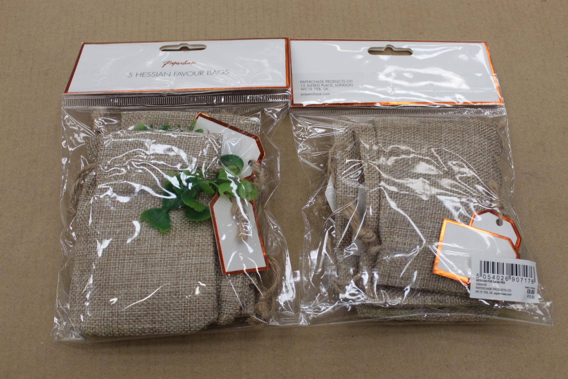 1188x Hessian Fvr Bags PK5 Total Retail: £9504 (Collections) (1PJ111C) - Image 2 of 2