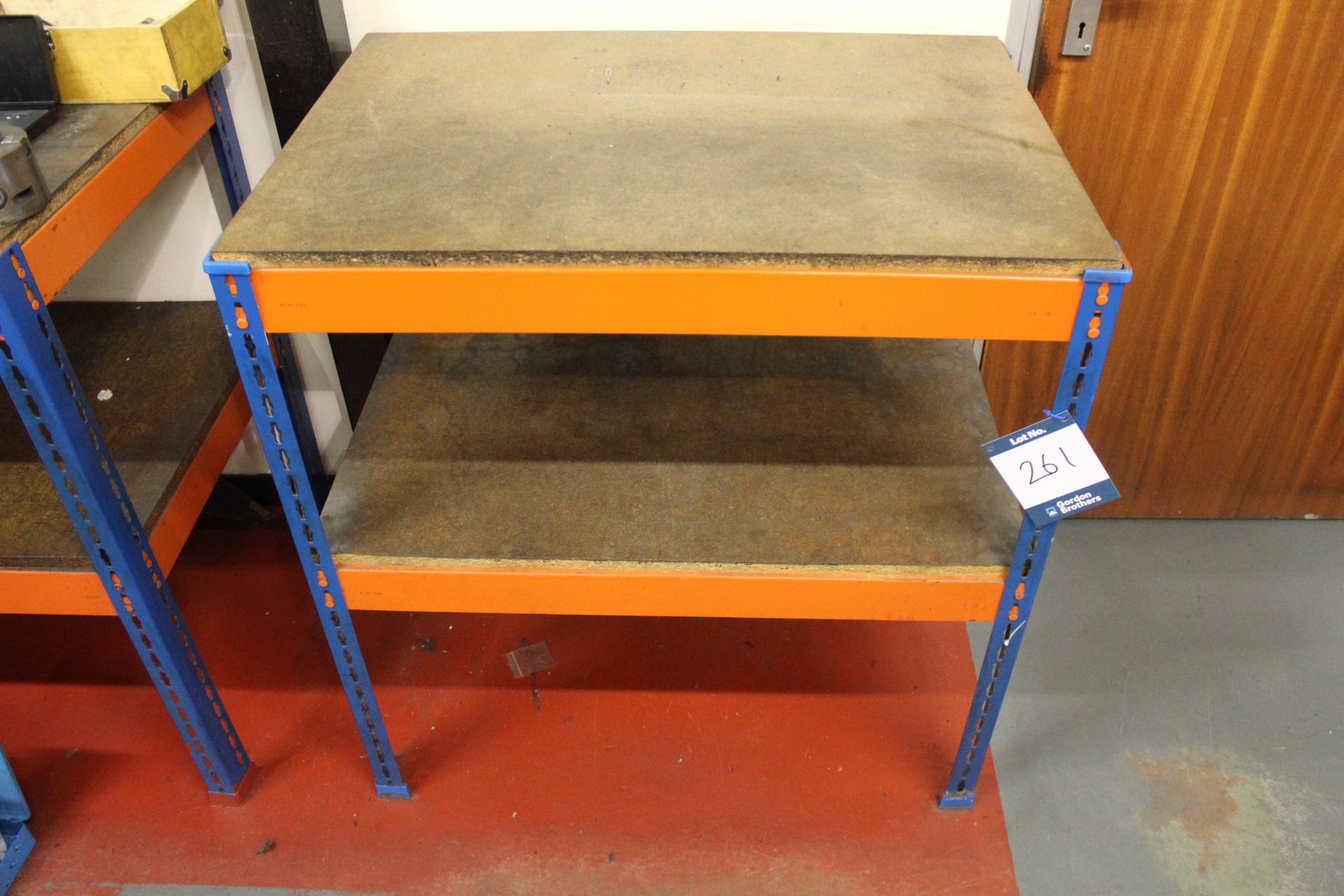 Metal Point FB 36 racking based workbench, size: 885mm x 610mm x 930mm (CONTENTS NOT INCLUDED)