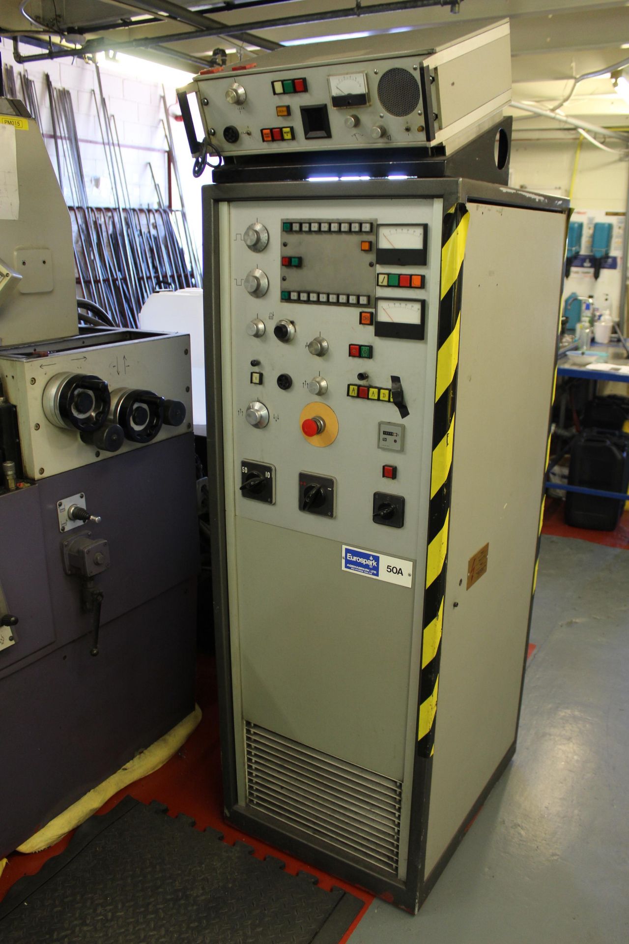 Eurospark 740 spark eroder, Serial No. 3777-K, voltage: 220/550 -50/60Hz, KVA: 2 with Eurospark - Image 10 of 15