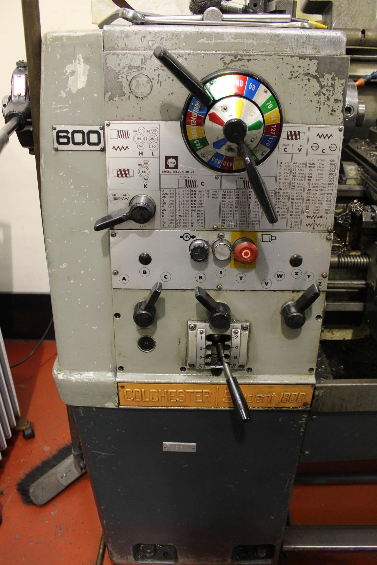 Colchester Student 1800 gap bed centre lathe Serial No. 4/0008/02581, capacity: 330mm x 635mm, swing - Image 3 of 7