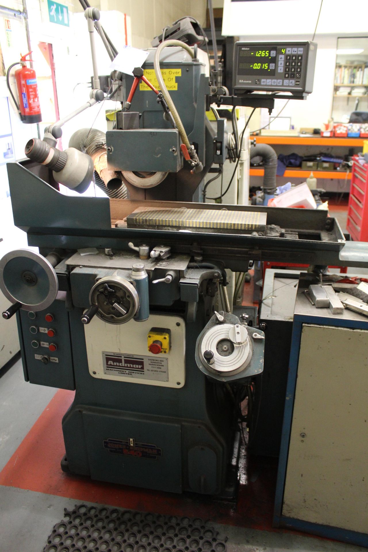 Jones & Shipman 540 horizontal surface grinder, Serial No. N/A, Capacity: 450mm x 150mm, vertical