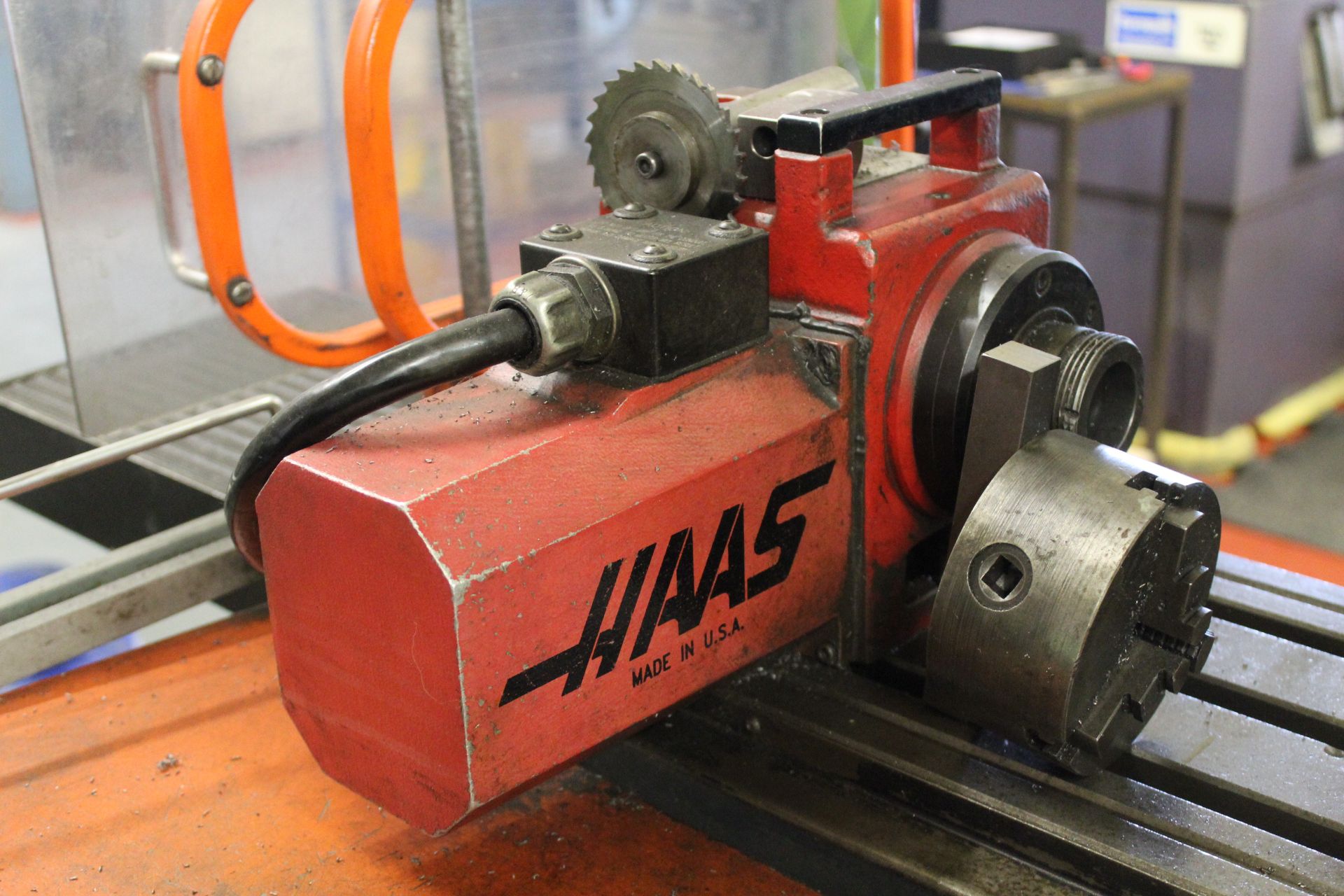 Haas HA5C single-axis rotary unit, Serial No. 5262, collet size: 5C, max torque: 60ft-lb; max speed: