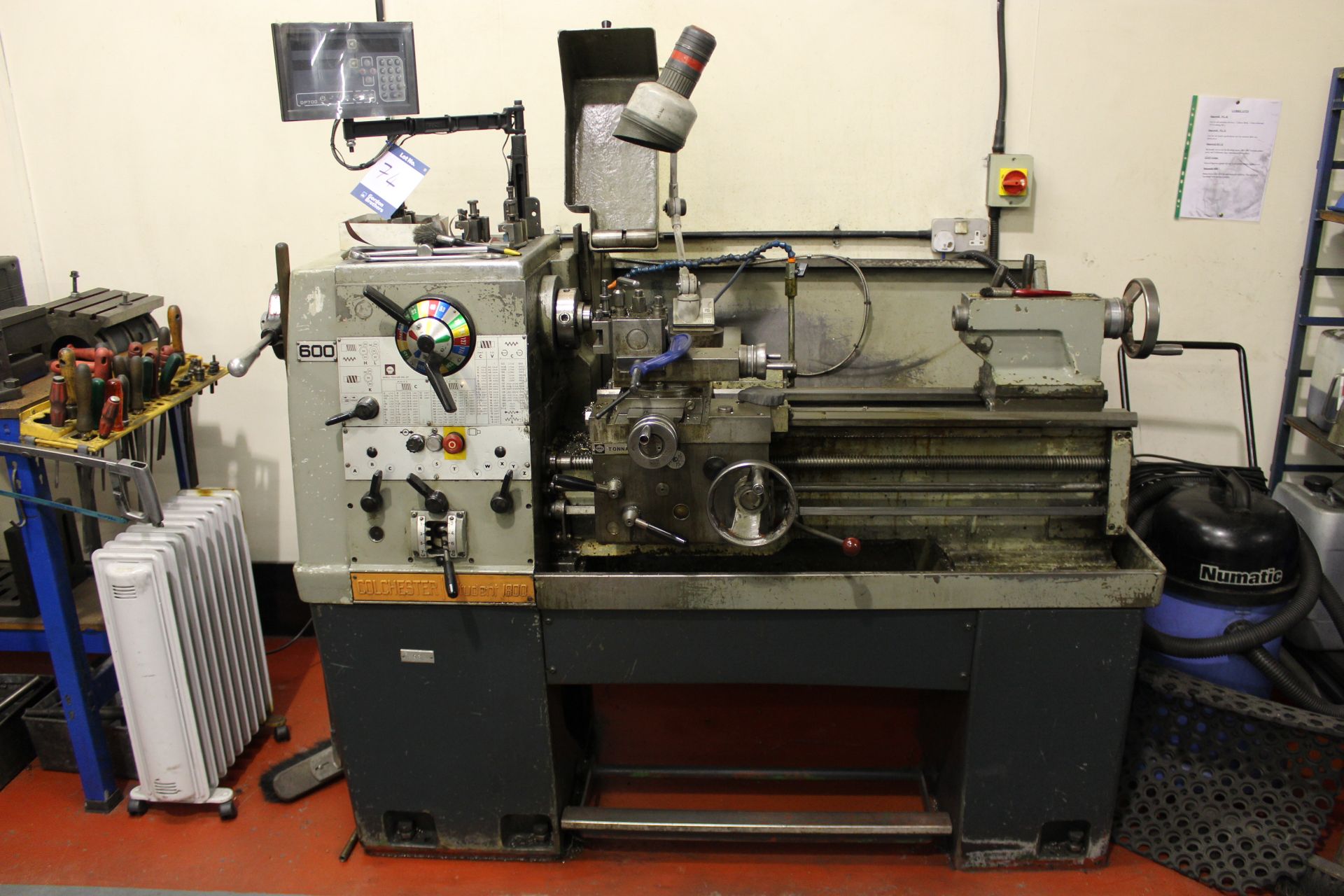 Colchester Student 1800 gap bed centre lathe Serial No. 4/0008/02581, capacity: 330mm x 635mm, swing - Image 2 of 7