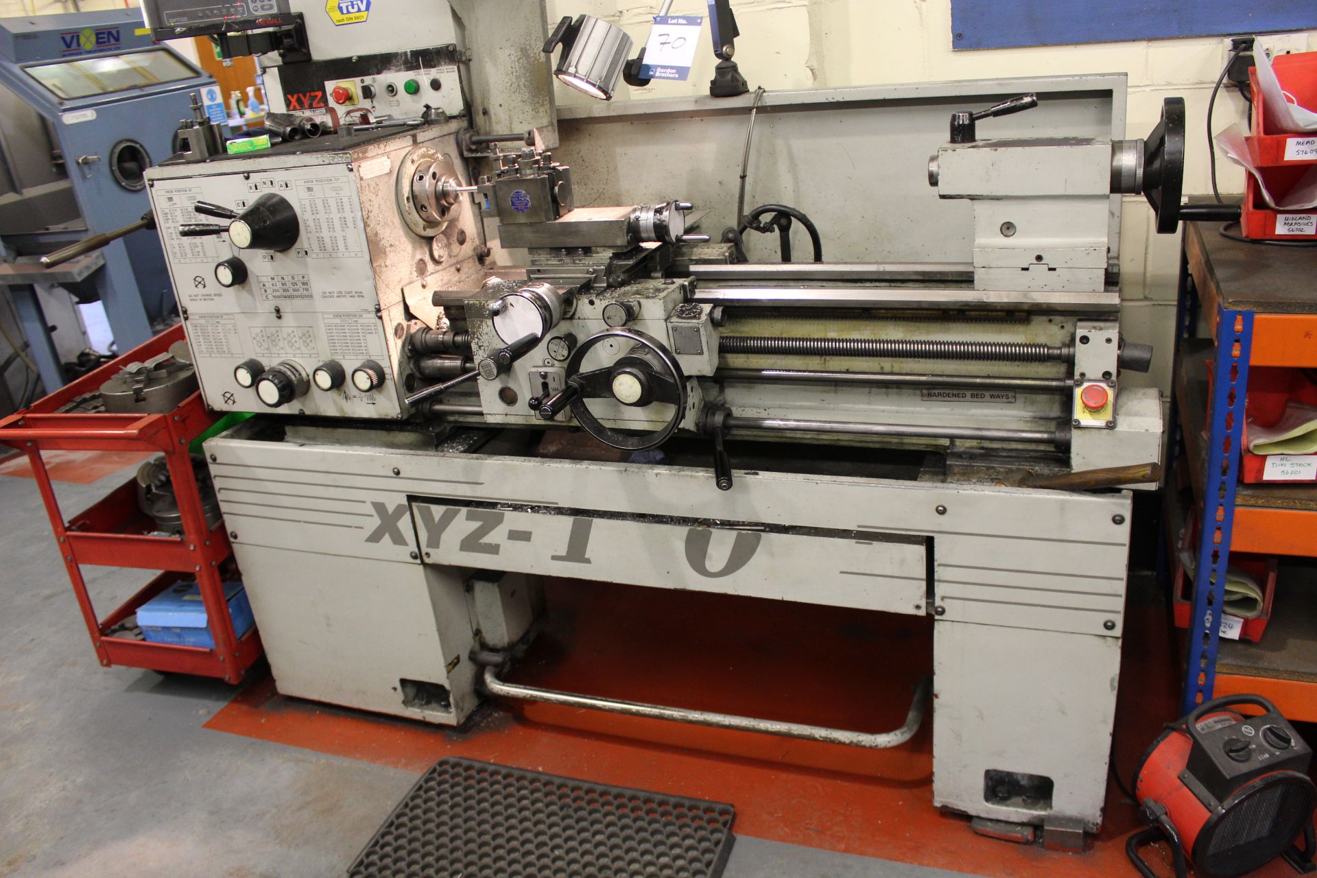 XYZ Machine Tools 1400 gap bed centre lathe, swing over bed: 356mm, swing in gap: 559mm, distance