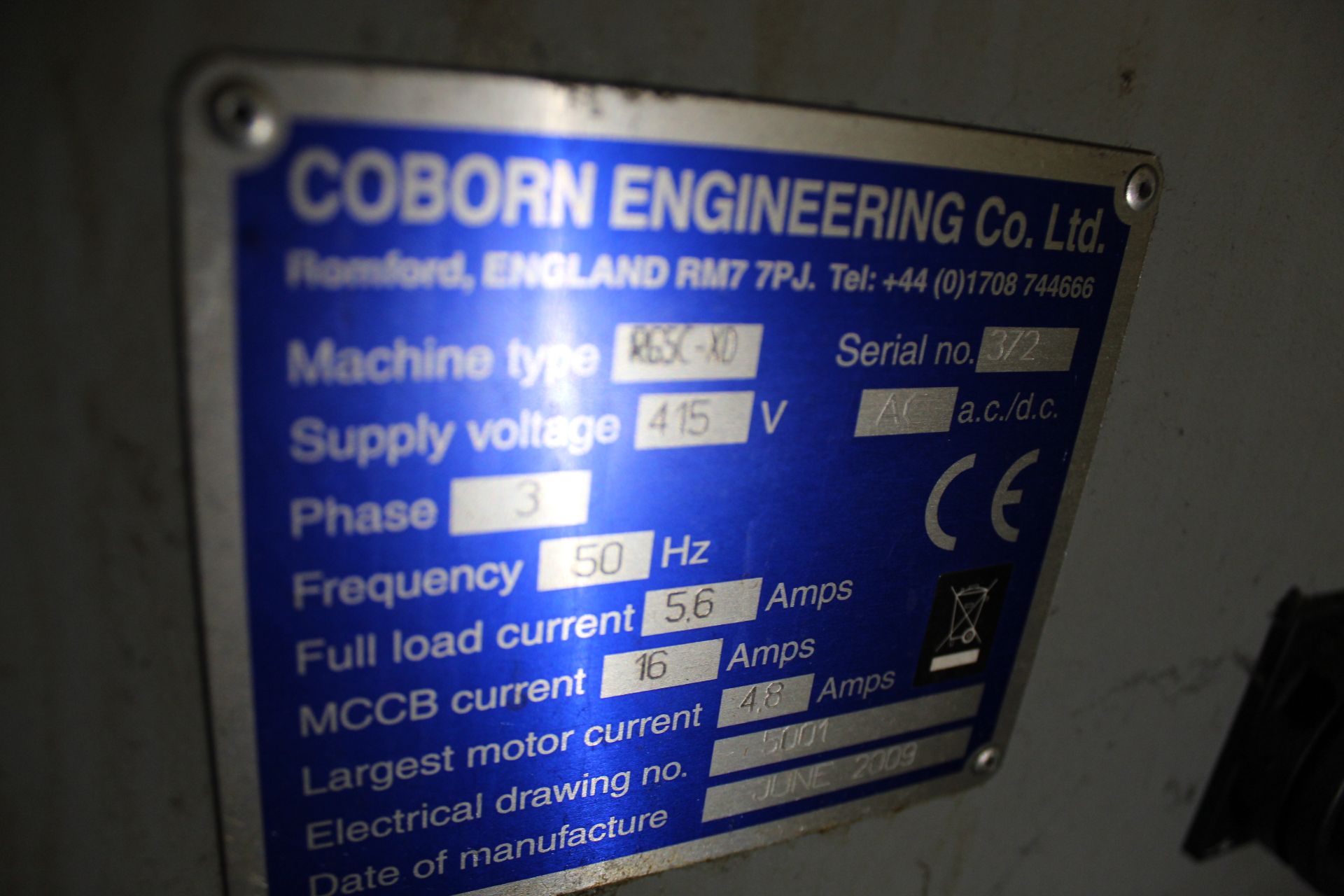 Coborn RG5C-XD CNC Polycrystalline Diamond (PCD) planetary grinding machine, Serial No. 372 (2009) - Image 6 of 7