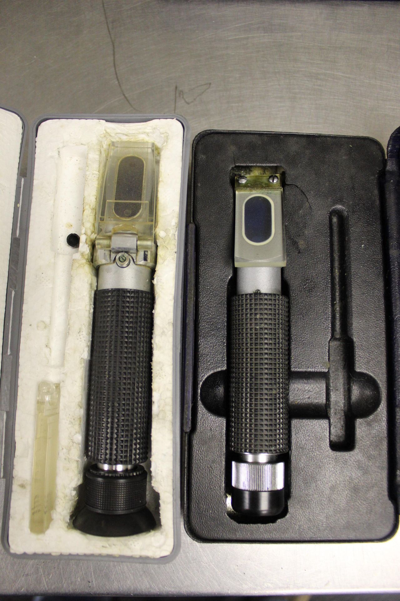 Boxed Oxford Precision portable refractometer with instructions and unbranded similar