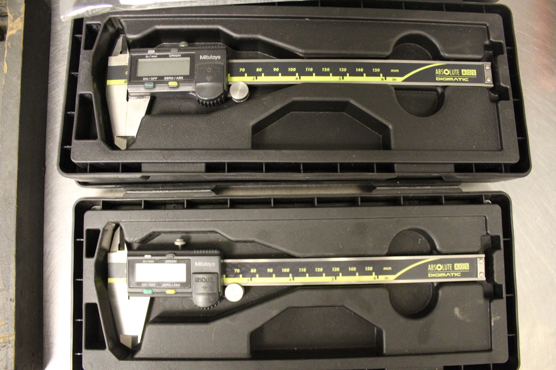 2x Boxed Mitutoyo absolute digimatic electronic vernier calipers - Image 2 of 2