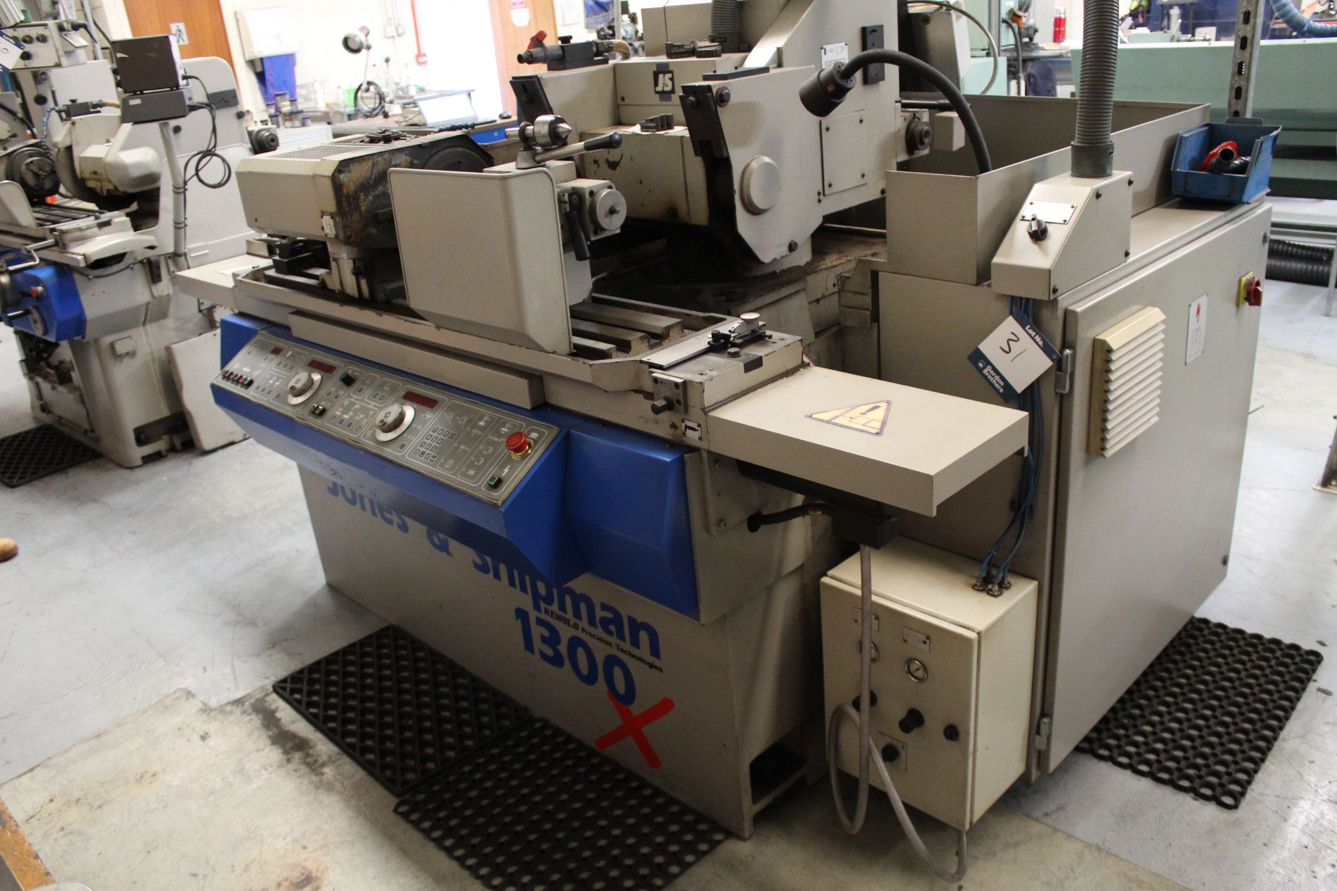 Jones & Shipman 1300X CNC cylindrical grinder, Serial No. M19046, table size: 1226mm x 185mm, swing: