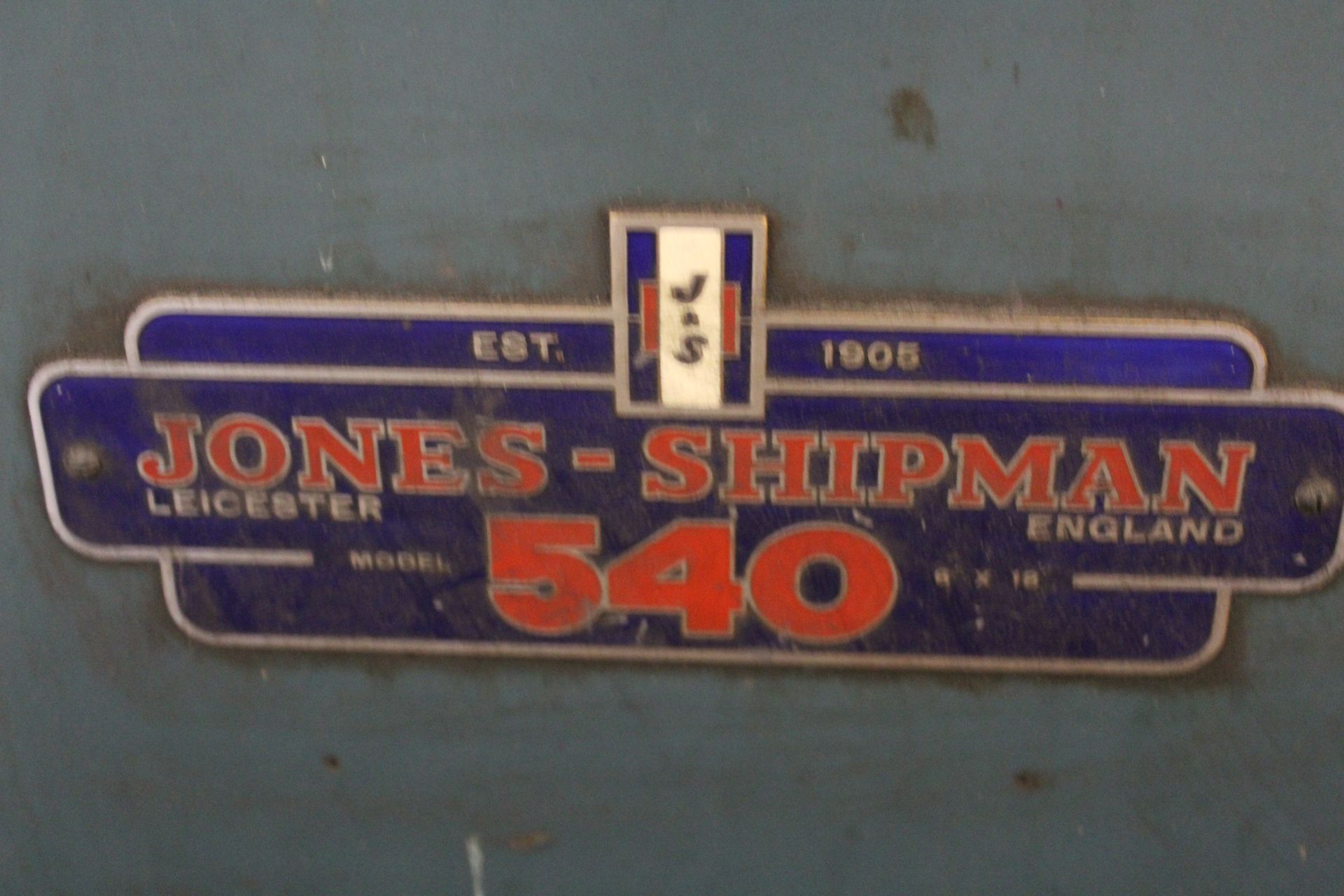 Jones & Shipman 540 horizontal surface grinder, Serial No. N/A, Capacity: 450mm x 150mm, vertical - Image 3 of 7