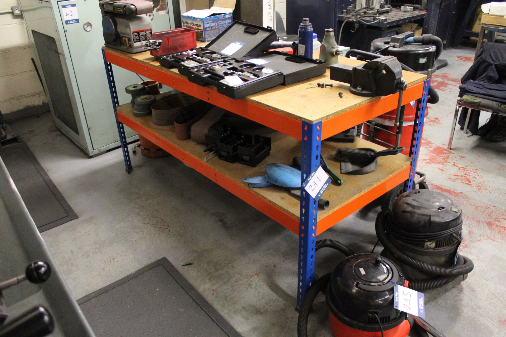 Metal Point CLE 72 racking based workbench, size: 1,840mm x 765mm x ...