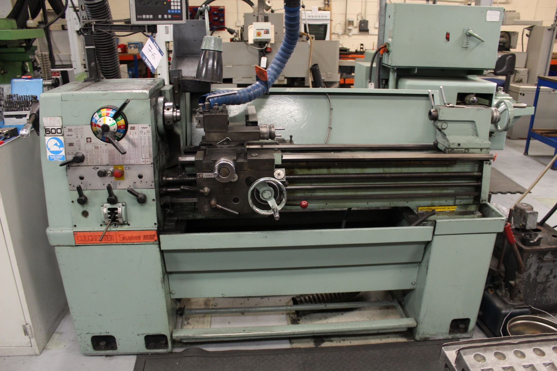 Colchester Student 1800 gap bed centre lathe Serial No. 4/0004/06346, capacity: 330mm x 1,000mm,