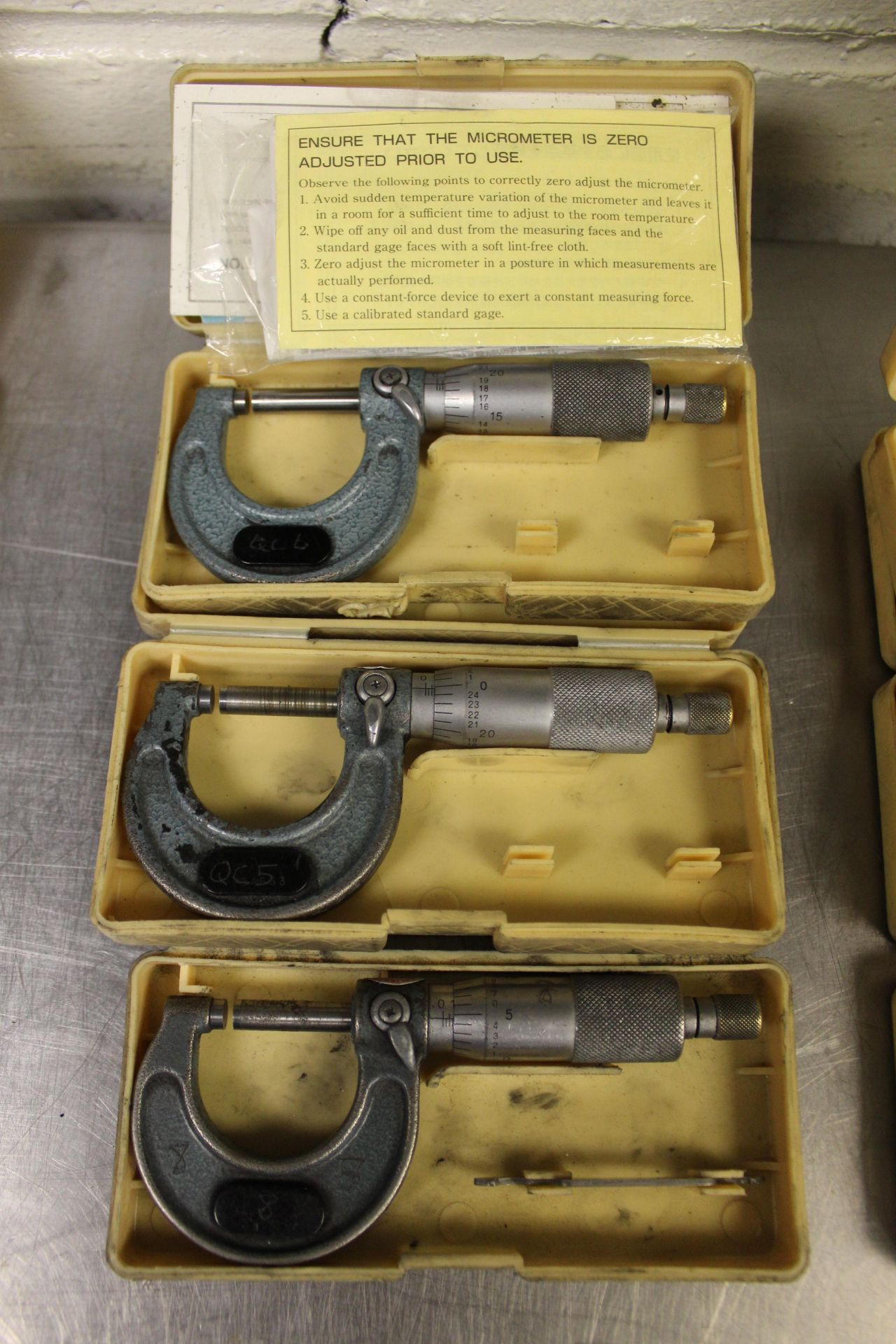 3x Boxed Mitutoyo 0-1"-.001" outside micrometers