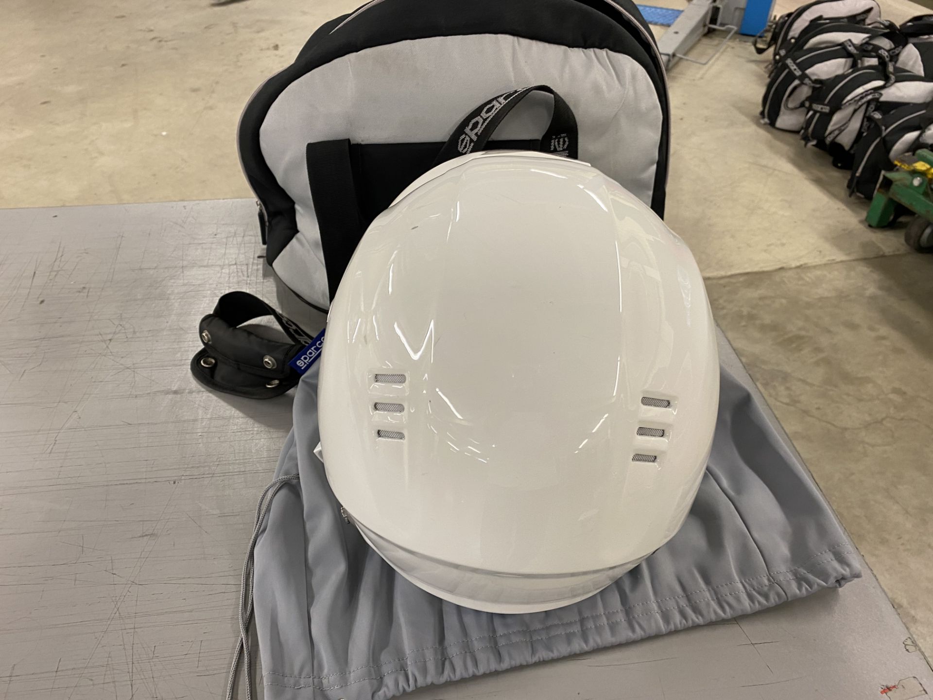 Sparco WTXJ-5i open face racing helmet with microphone and connector with cover and storage bag size - Image 2 of 5