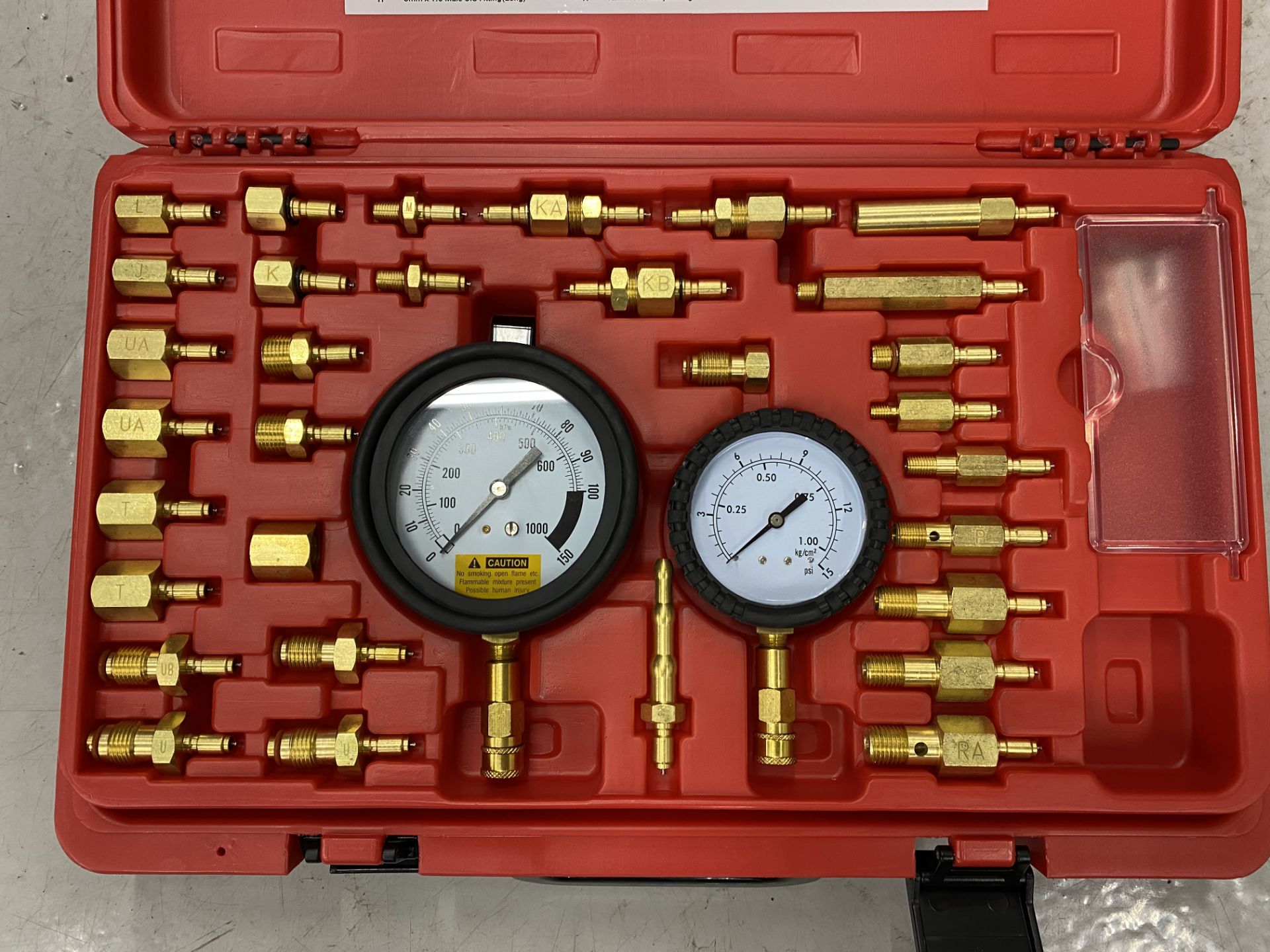 Sealey professional tools VSE 210 fuel injection pressure test kit - Image 4 of 5