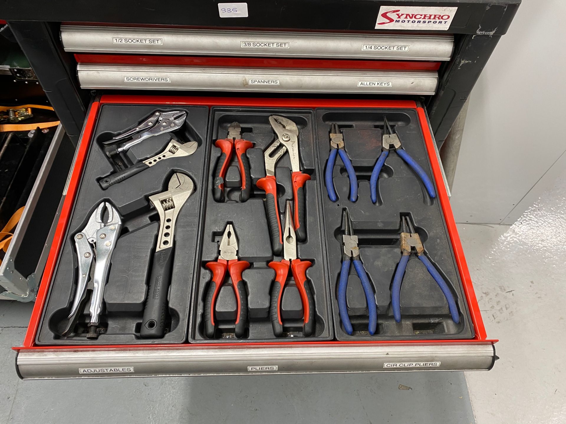 Sealey Premier 8 drawer mobile toolbox including the following tools, metric sockets 10-32mm, 1/ - Bild 4 aus 10