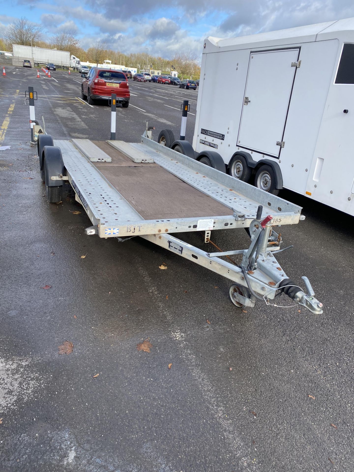 Brian James Trailers clubman Twin Axel car trailer CM7-T-048, 2600kg capacity. 4.9m x 1.9m -