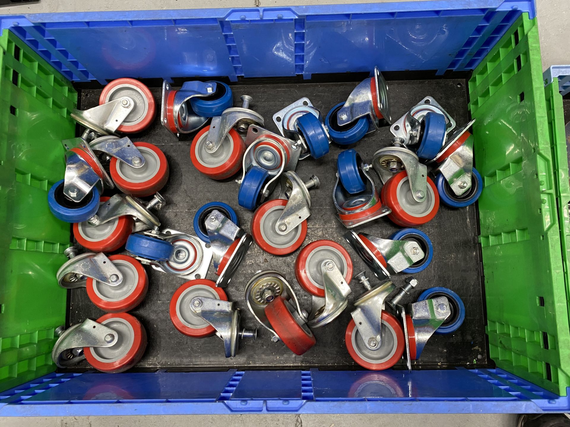 20 x caster wheels mixed used and unused