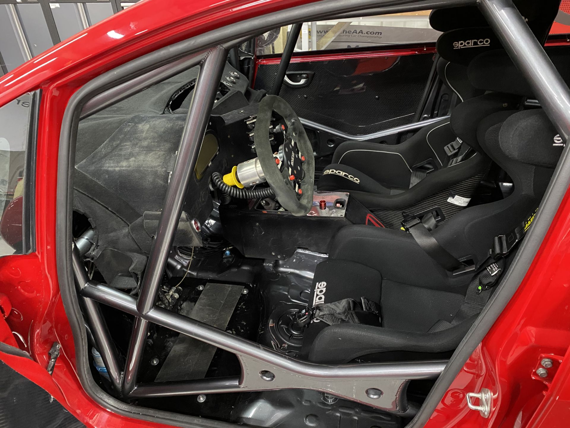 Honda Jazz left-hand drive race car, 2009 built Red paint finish, with 2.0L petrol Type R engine, - Image 7 of 22