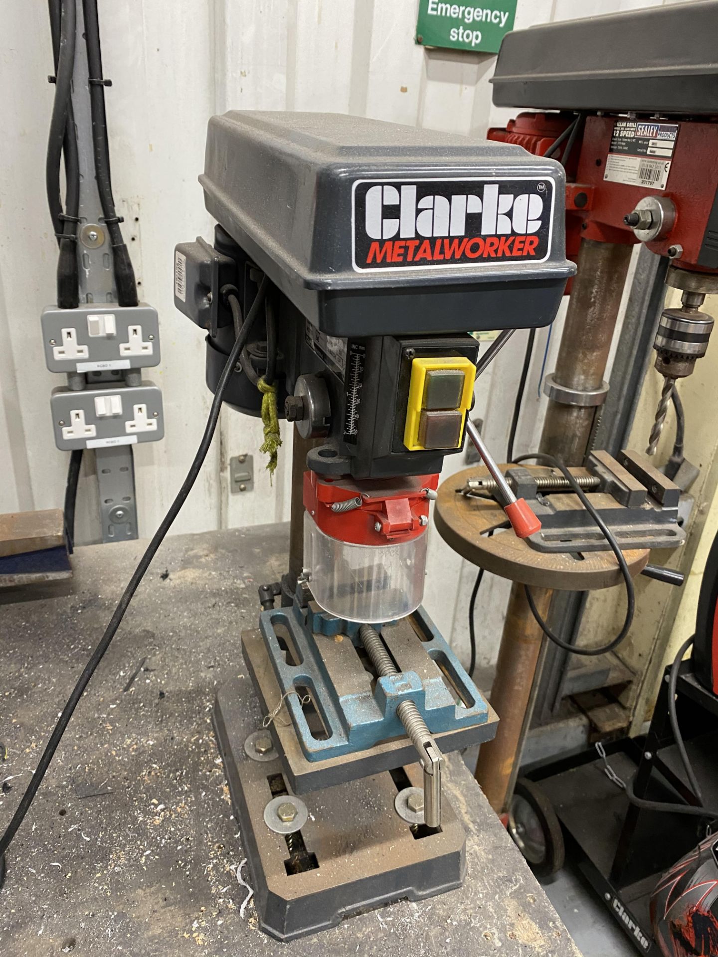 Clarke Metalworker CDP101B bench pedestal drill, 5 spindle speeds, 500-2500 R.P.M.