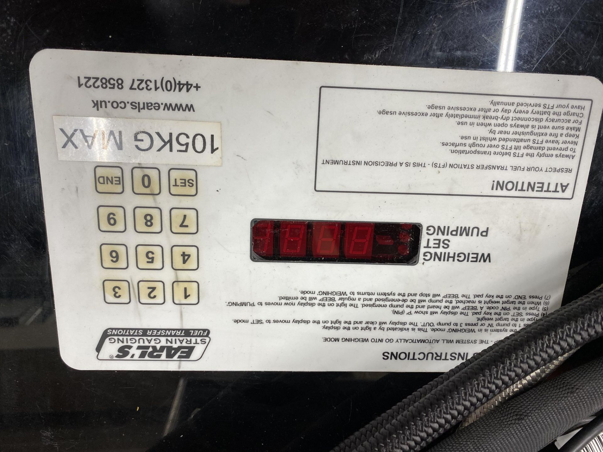 Earl Strain Gauging fuel electronic fuel bowser weighing, pumping and transfer station. used for - Image 3 of 3