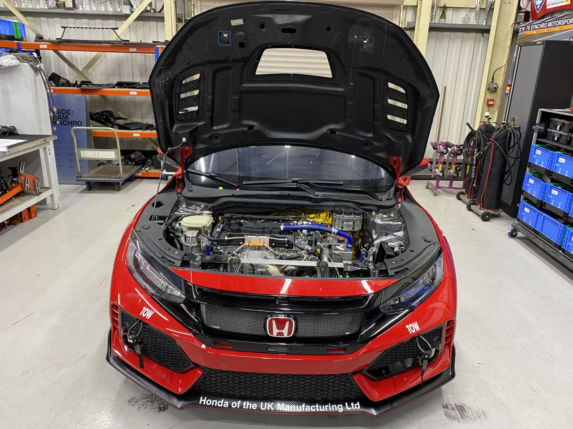 Honda Civic Endurance 20L FK8 type R left hand drive racing car, red and black paint finish, 2018 - Image 34 of 93