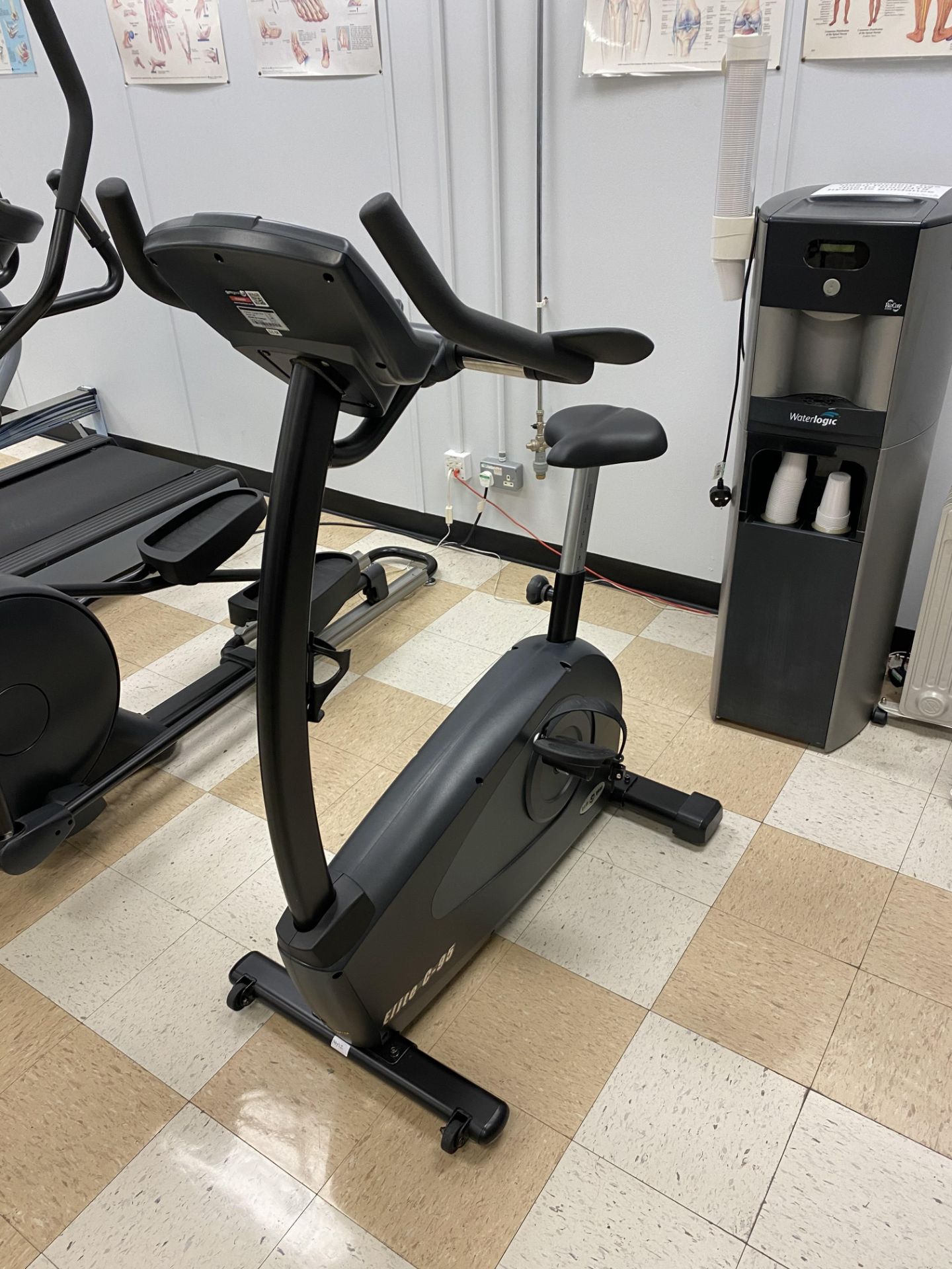 Gym Gear Elite C-95 B6 upright bike, with weight loss and aerobic training modes, 230 volts S/No.