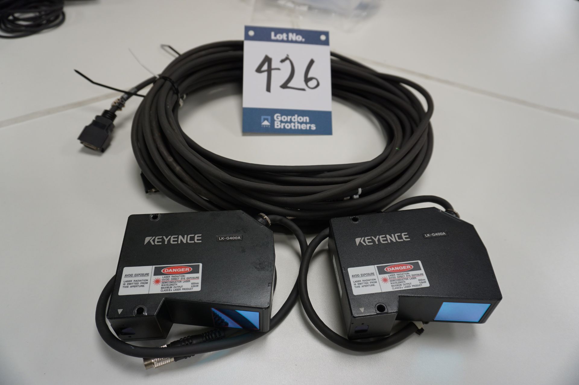 2 x Keyence LK-G400A laser sensors