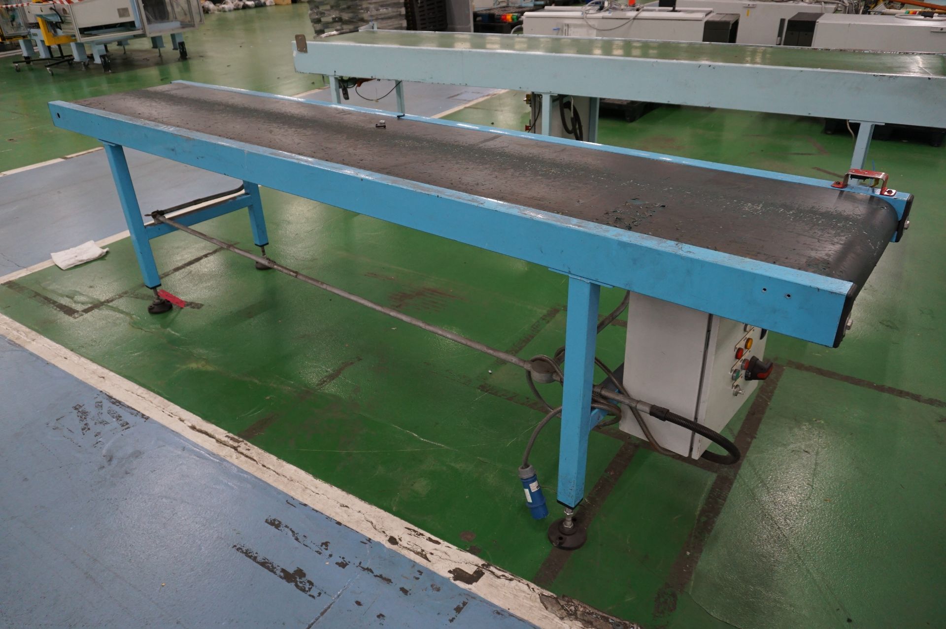 2 x Unbranded PVC belt conveyors - Image 3 of 4