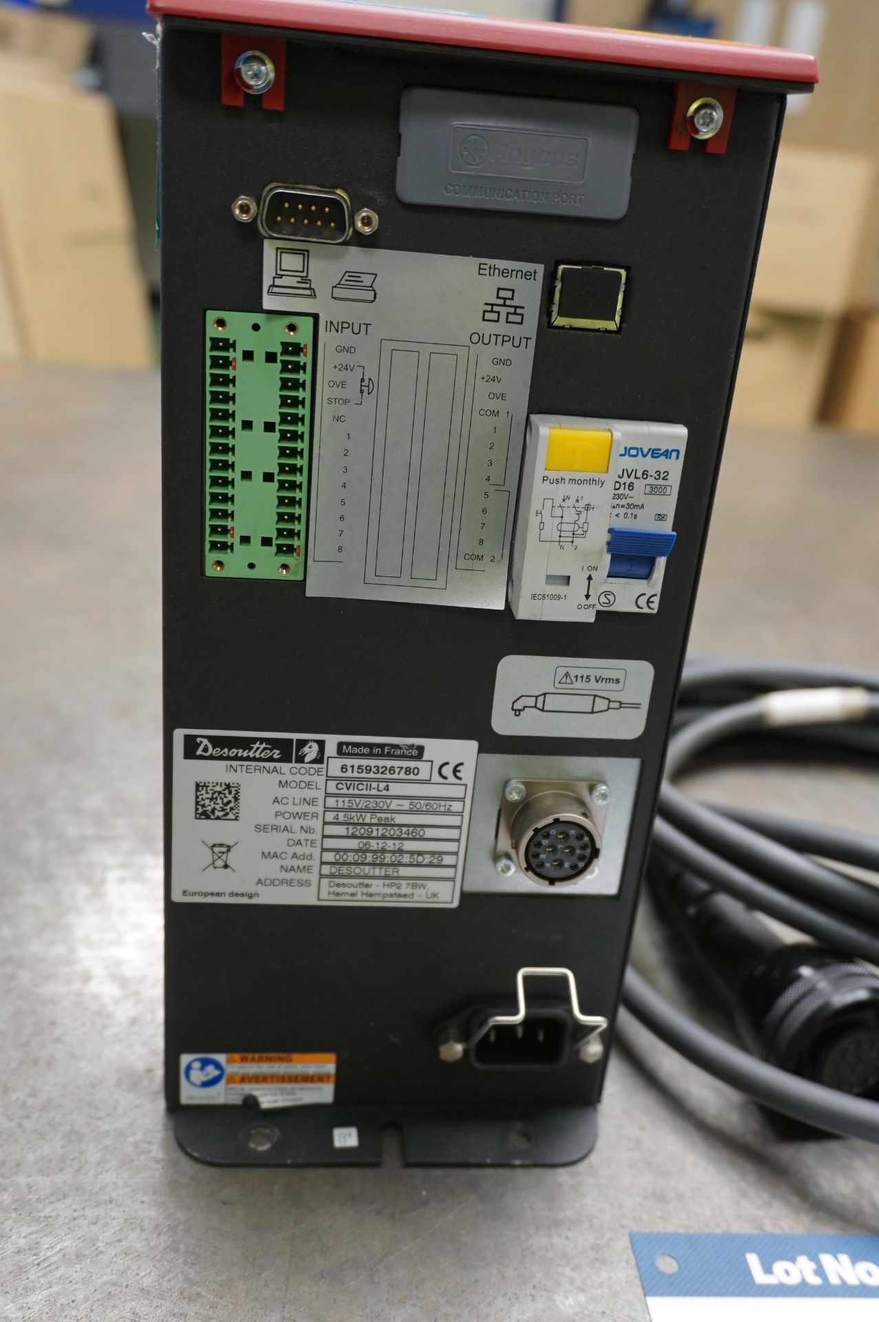 Desoutter ECA40 right angle electric nutrunner with a Desoutter CVIC II L4 control unit - Image 2 of 3