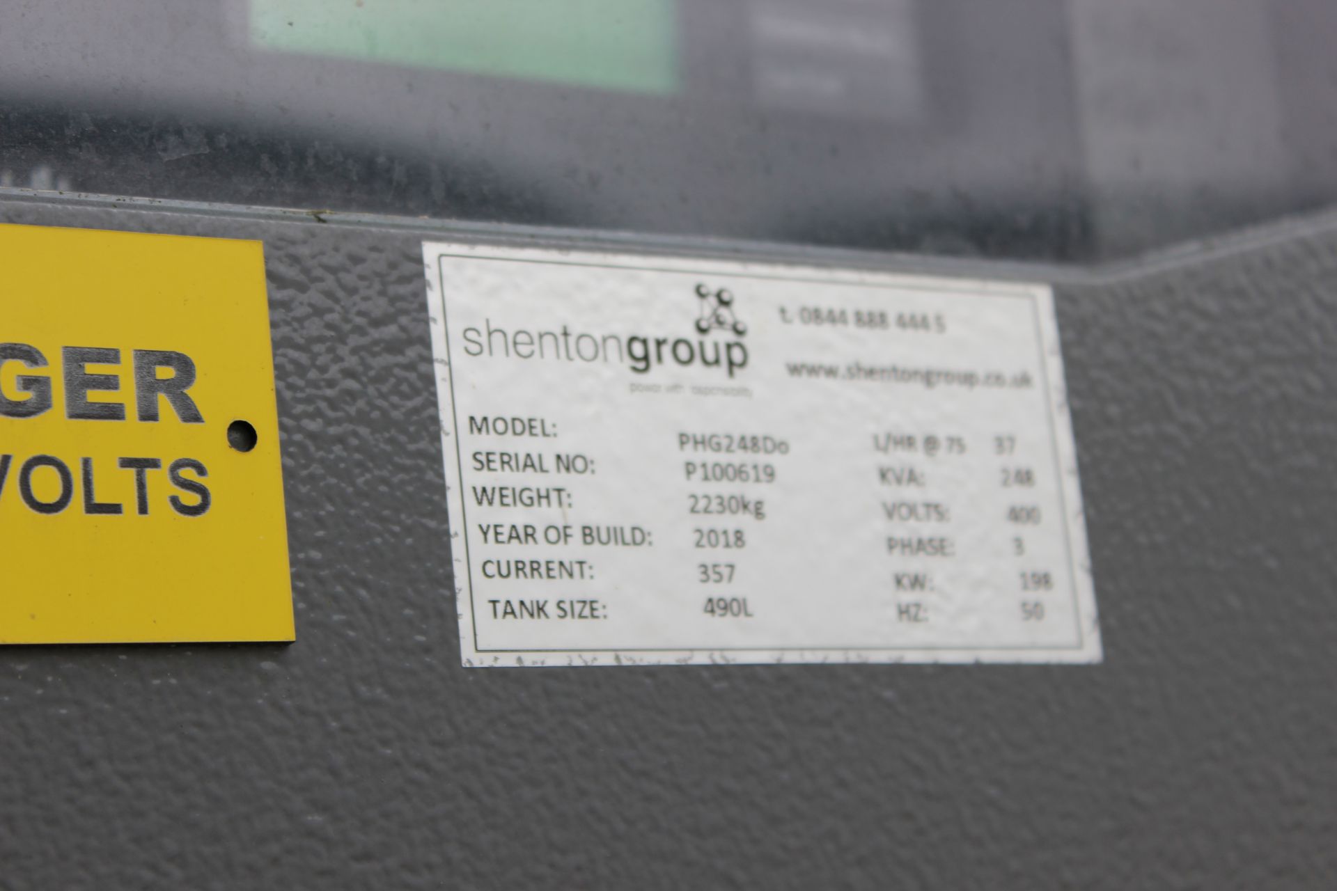 Shenton PHG 248DO 248 Kva diesel generator - Image 5 of 5
