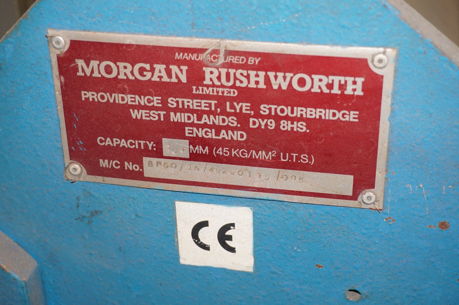 Morgon Rushworth 1.6mm capacity manual sheet metal folder - Image 3 of 3