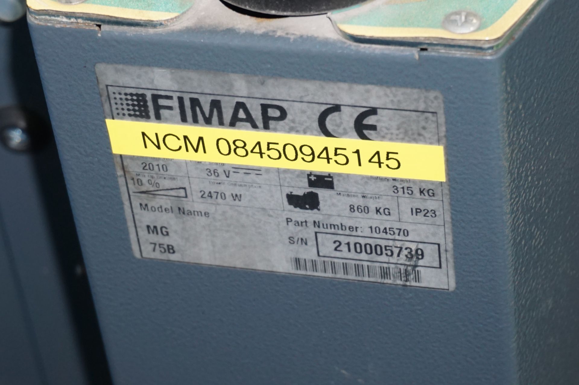 FIMAP Mg75 B ride on industrial floor scrubber/dryer - Image 6 of 9