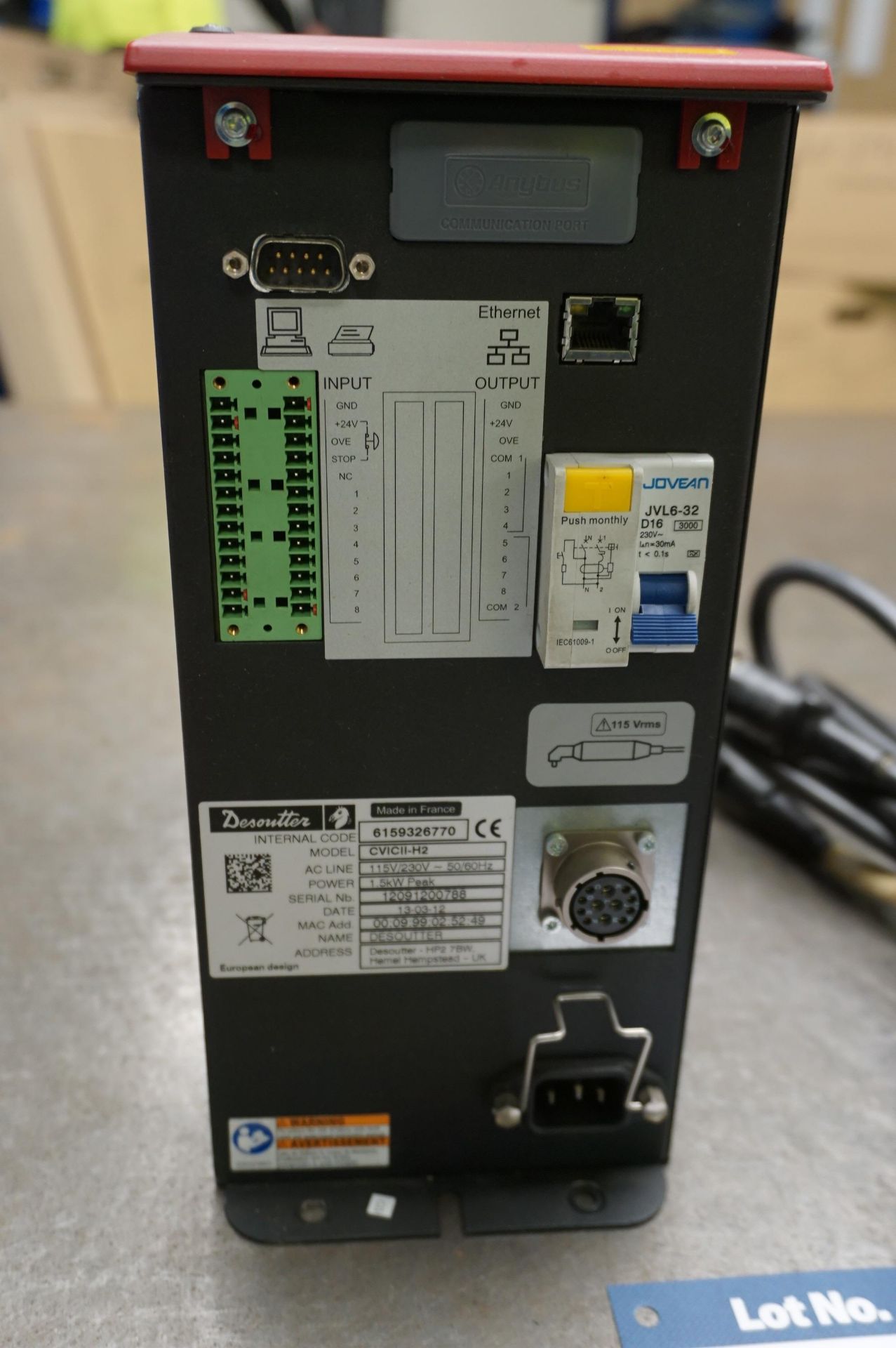 Desoutter ECA15 right angle electric nutrunner with a Desoutter CVIC II H2 control unit - Image 2 of 3