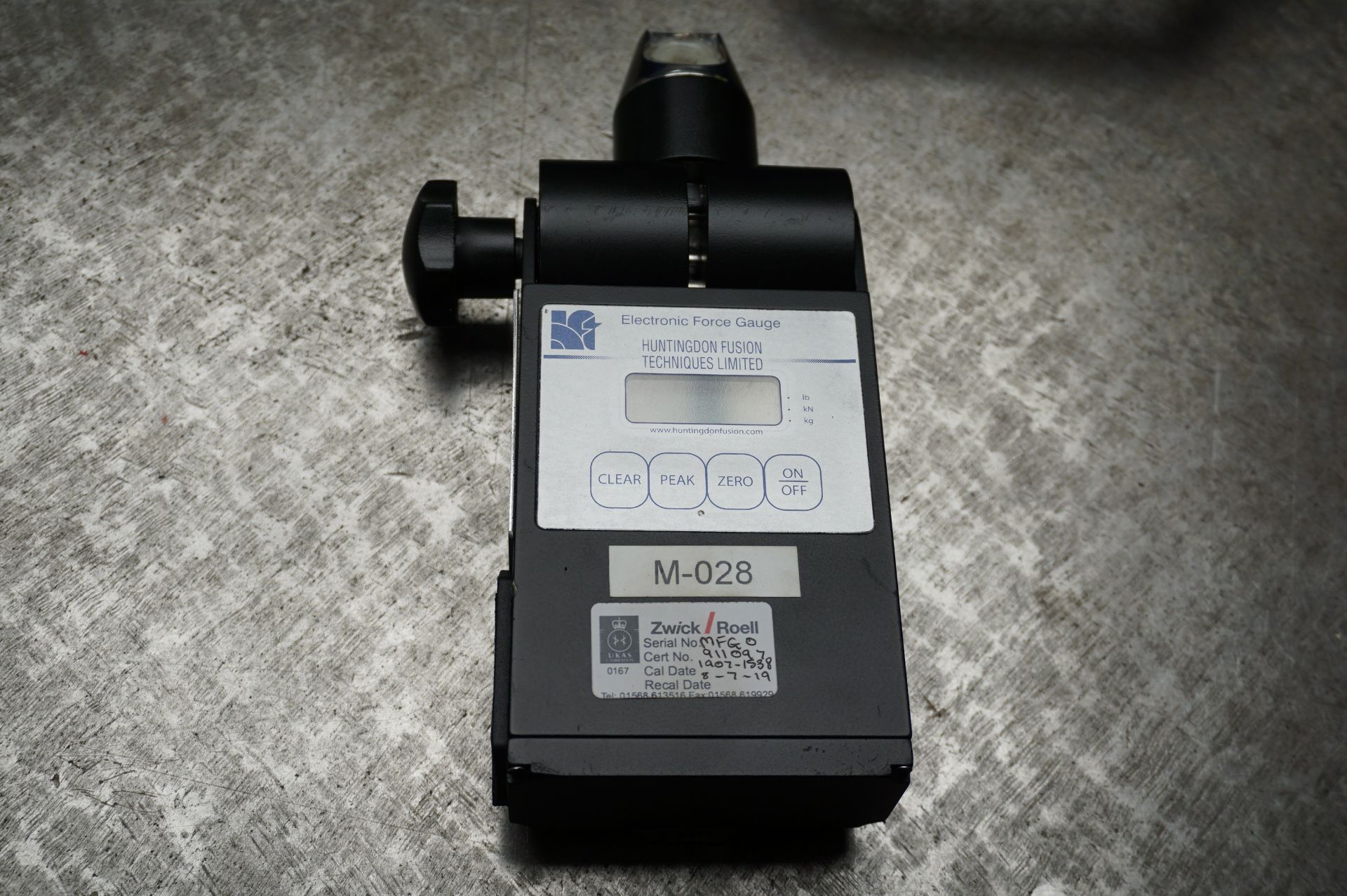 Huntingdon Fusion Ltd Testweld SHG 0001 electronic force gauge - Image 3 of 4