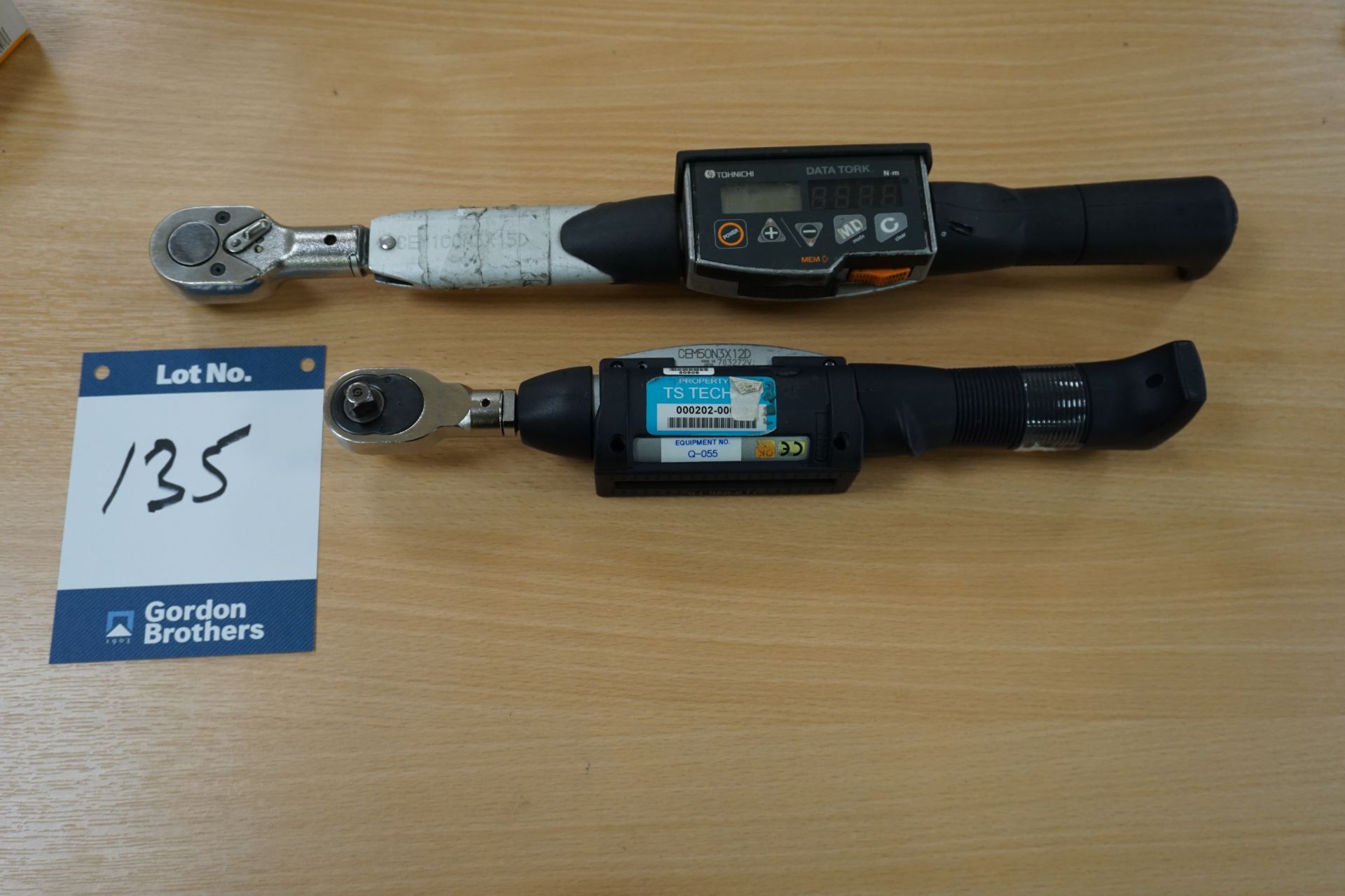 1 x Tohnichi CEM100N3X15D digital torque wrench and 1 x Tohnichi CEM50N3X12D digital torque wrench