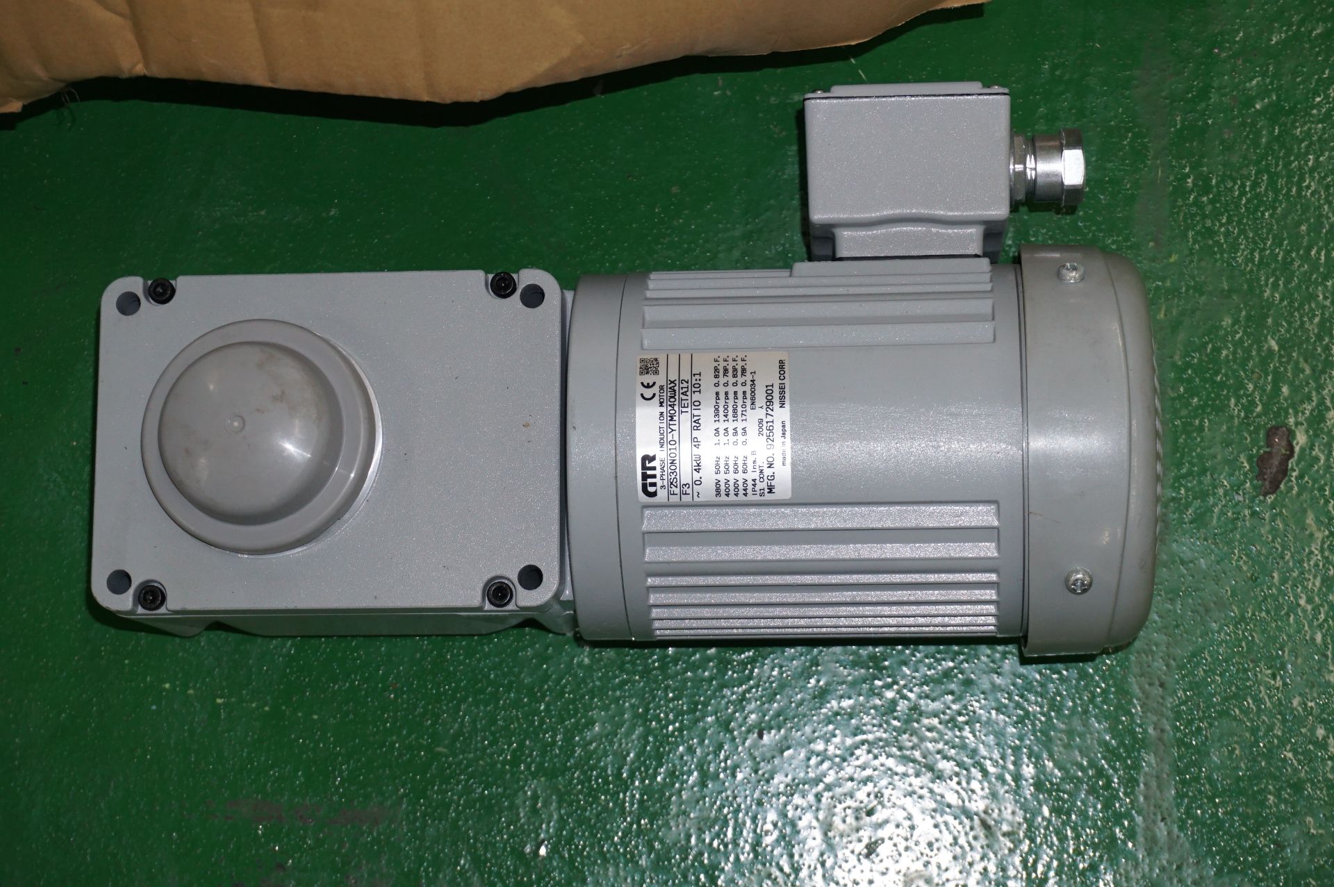 1 x GTR F2S3ON010 3-phase motor with 1 x GTR FSM-45-160-075wx 3-phase induction motor with 1 x Mitsu - Image 2 of 7