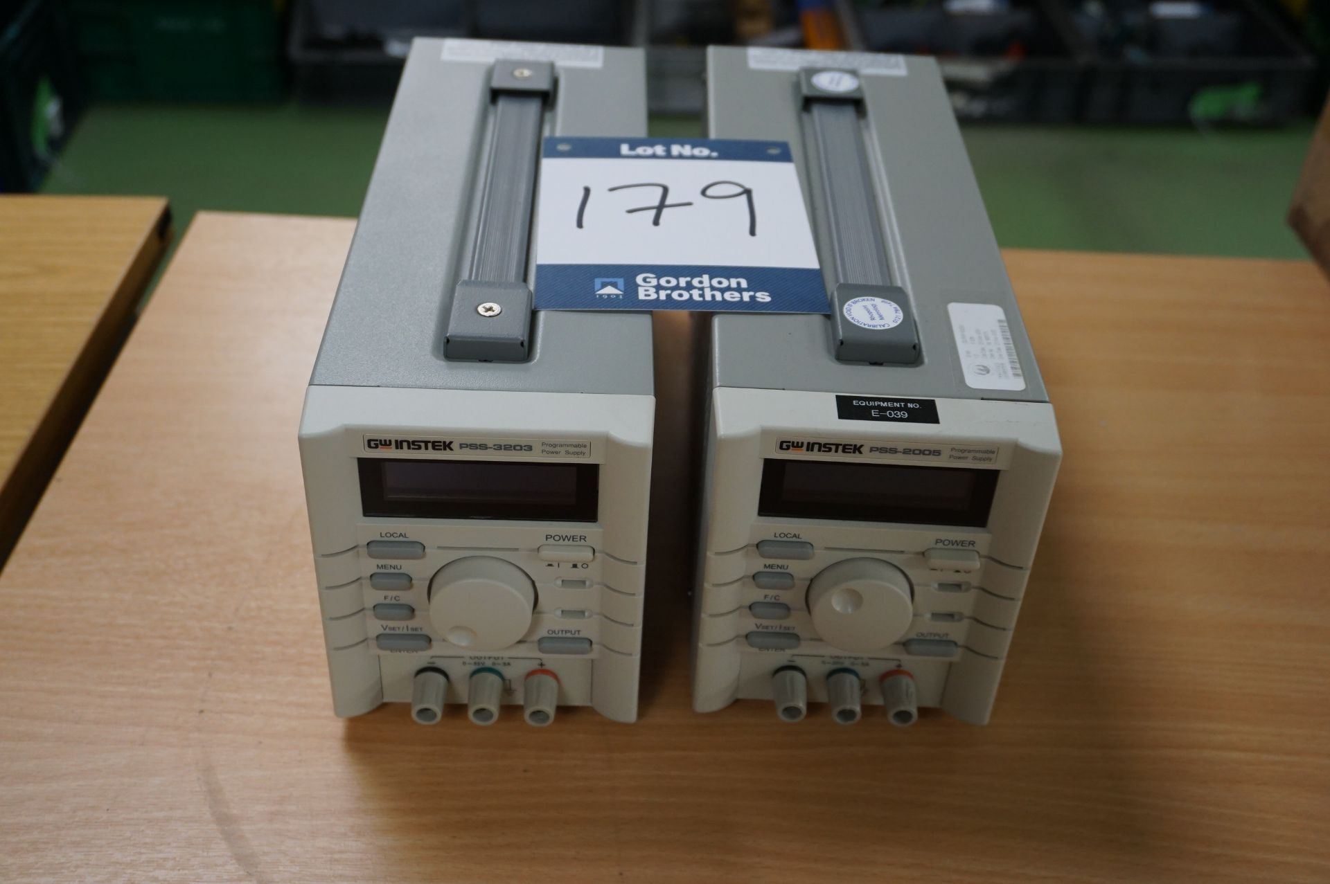 1 x GW Instek PSS-3203 programmable power supply and 1 x GW Instek PSS-2005 programmable power suppl