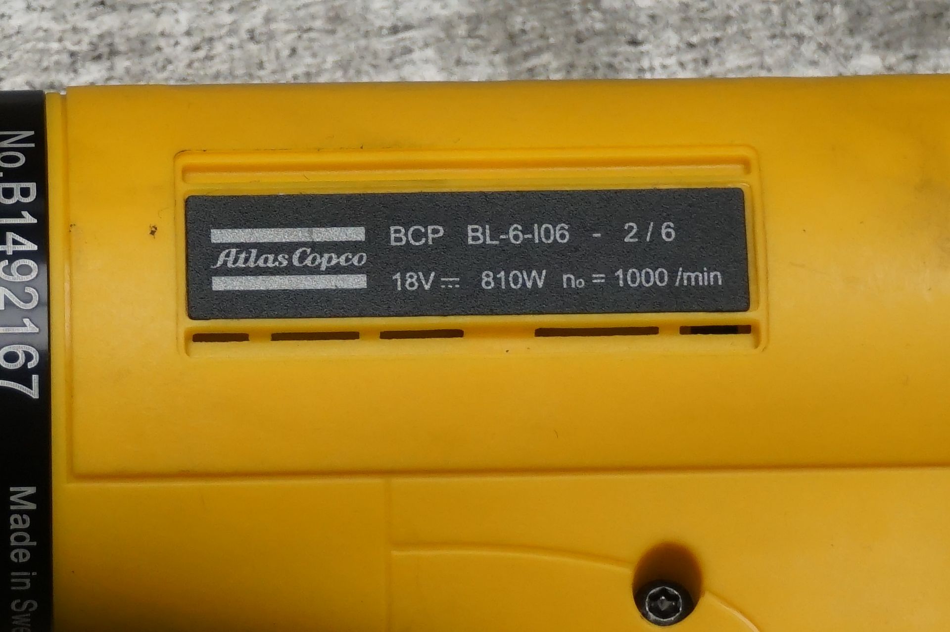 Atlas Copco BCP BL-6-I06 -2/6, 18 volt cordless screwdriver with charging unit - Image 2 of 2