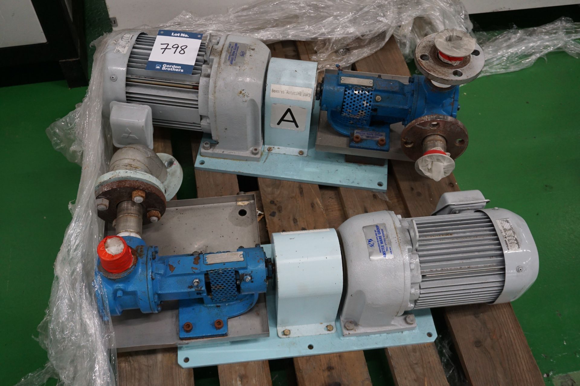 2 x Mitsubishi GM-S 3-phase geared electric motors