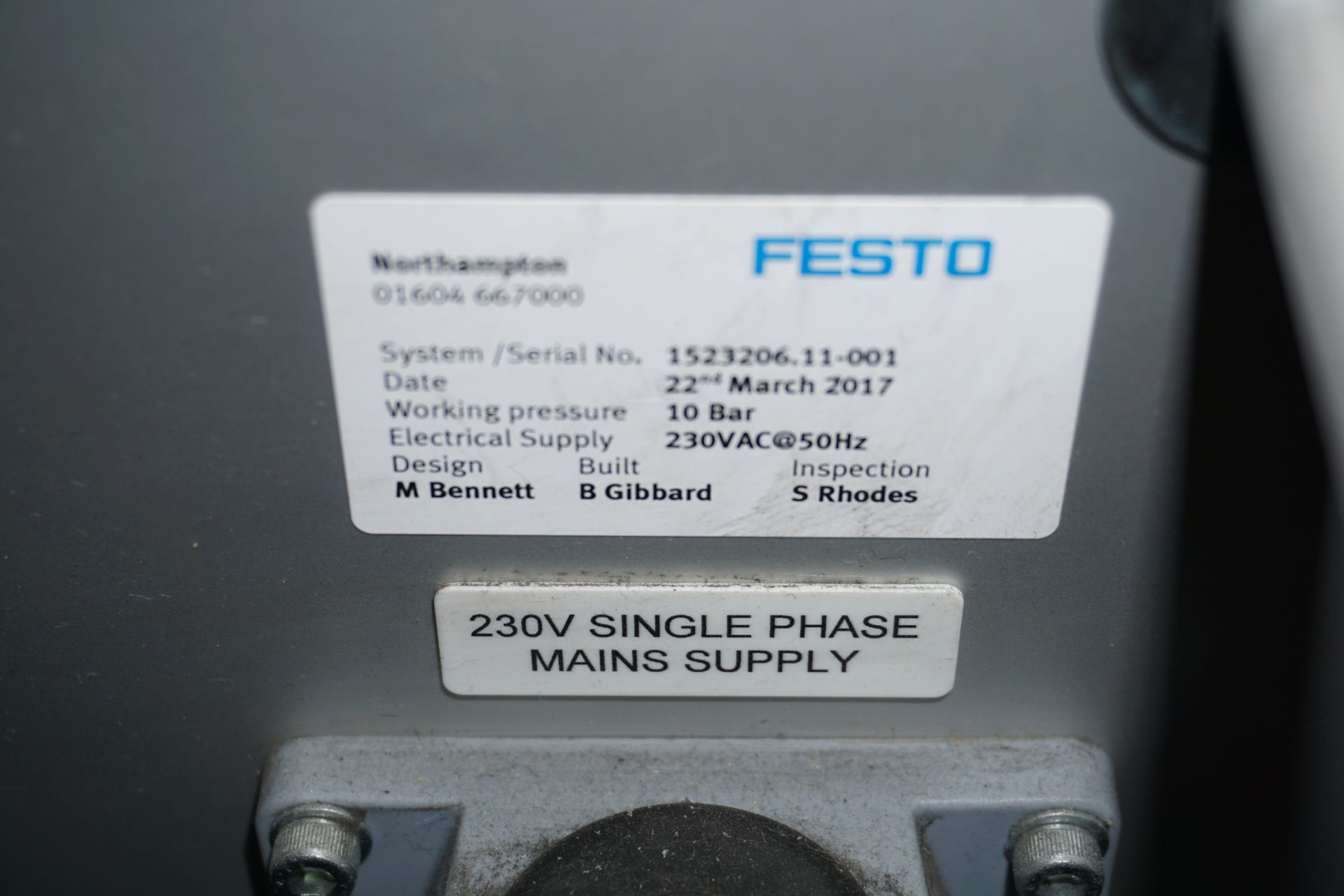 Festo Ultrasonic automated foam slitting machine - Image 6 of 6