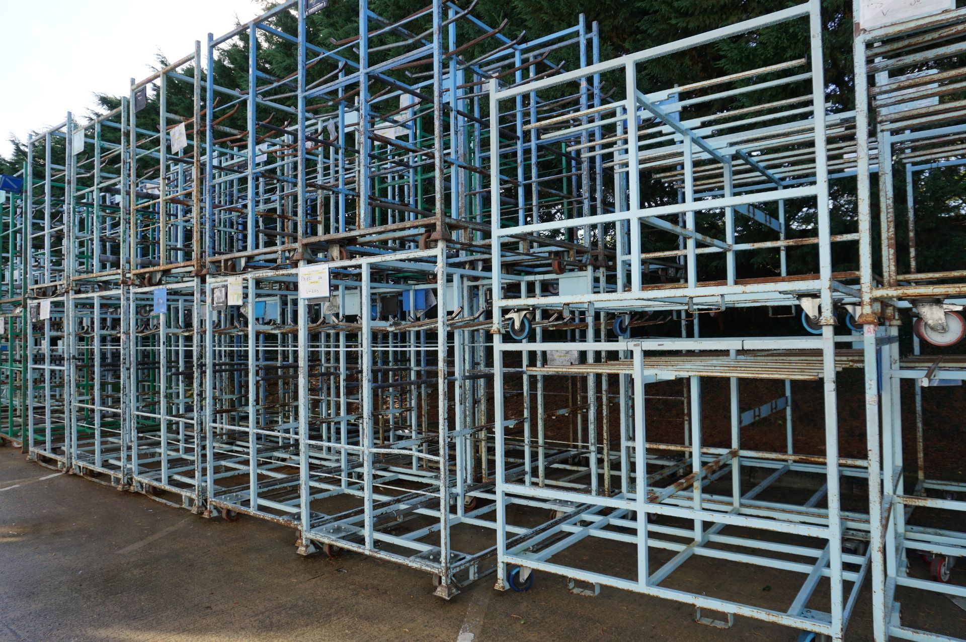 20 x Steel framed hanging profile racks - Image 6 of 6