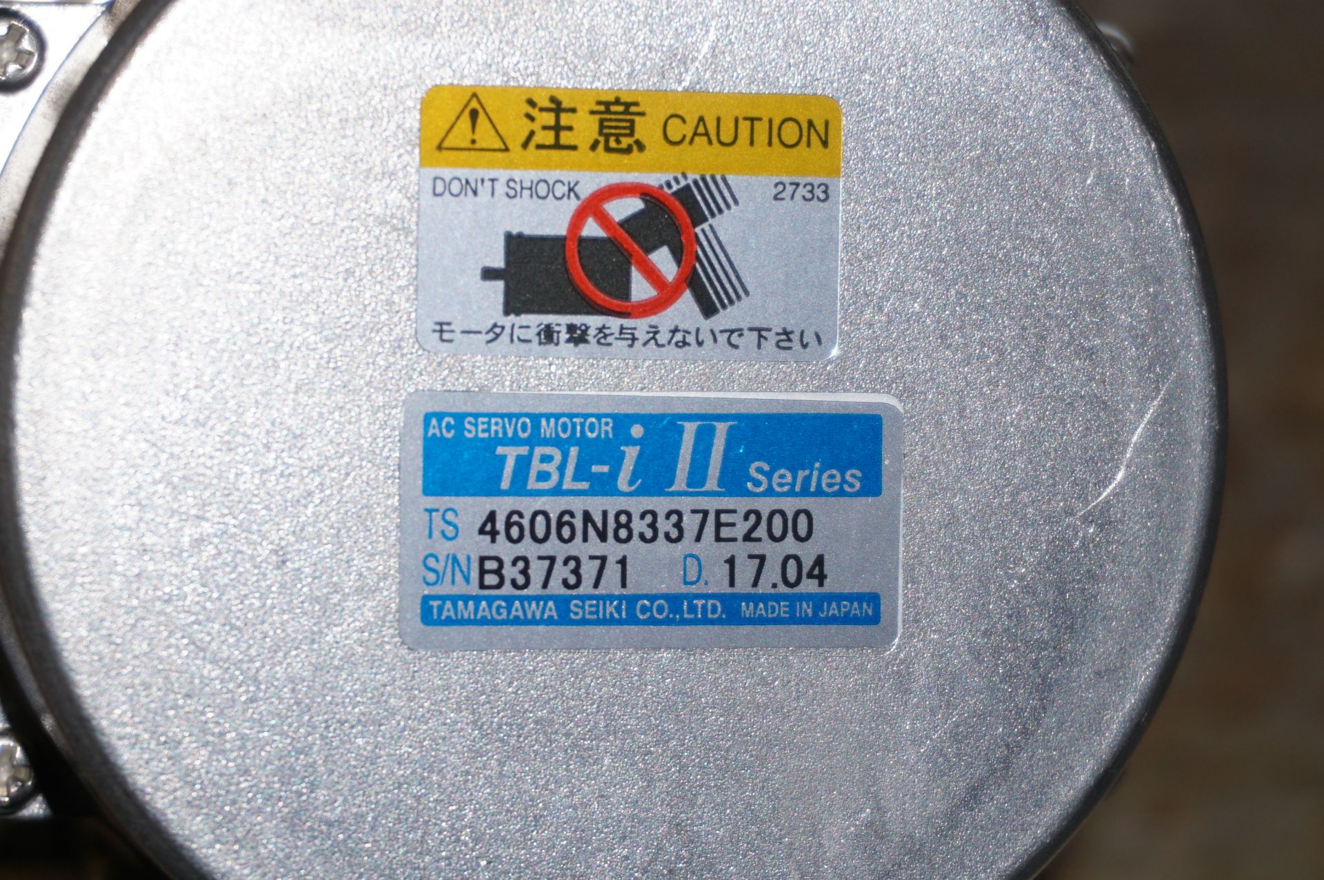 Tamagawa TBL-I Series YAA295 AC servo motor - Image 3 of 3