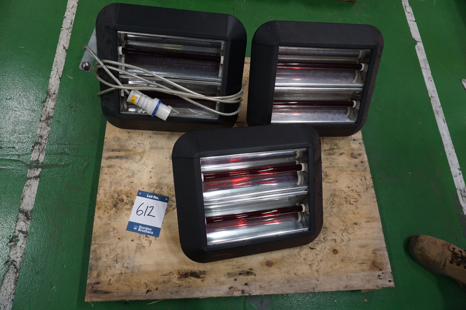 3 x Dimplex QXD 3000 3000kw double halogen lamp heaters