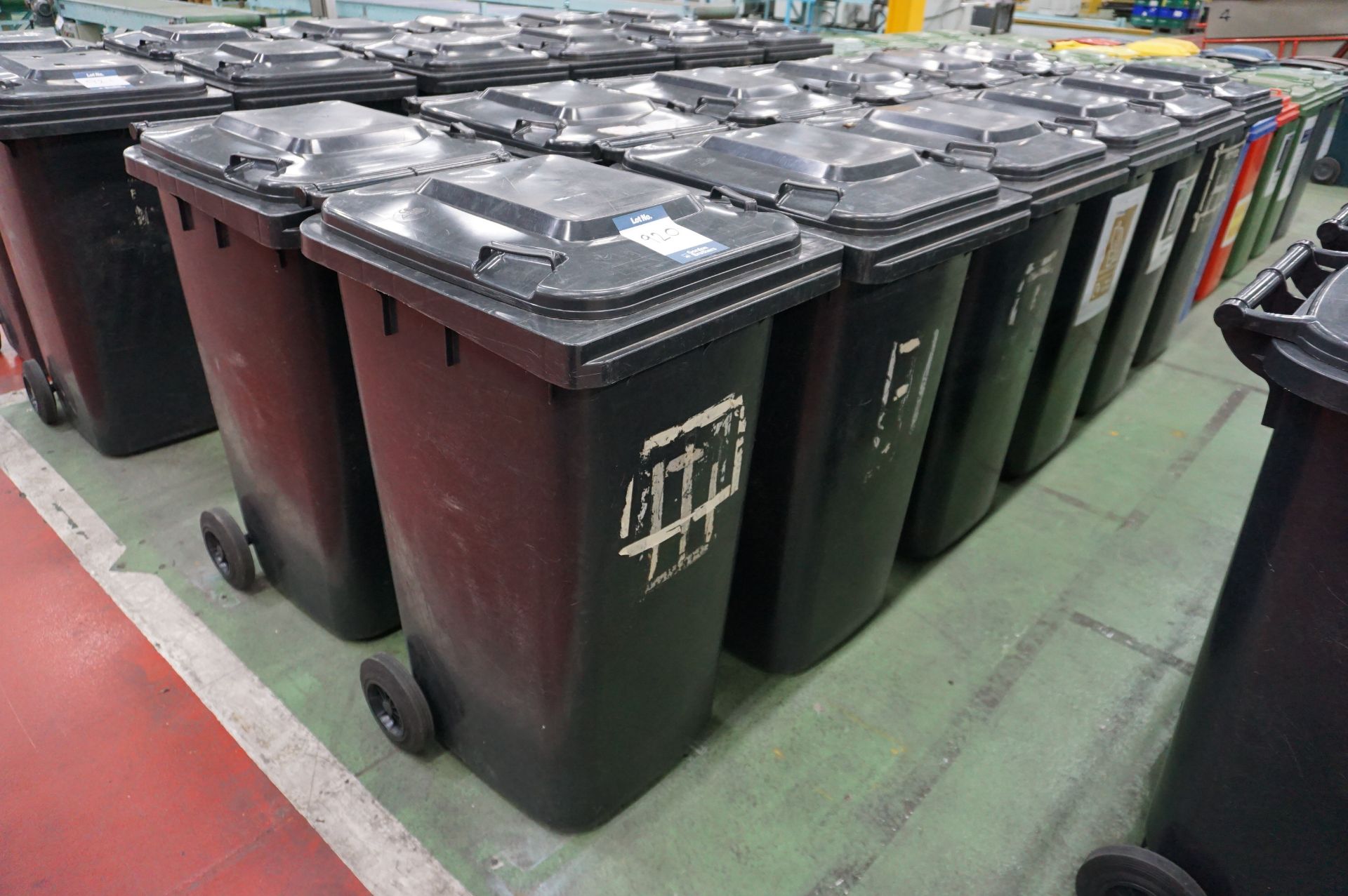 12 x Various make 240l plastic wheelie bins