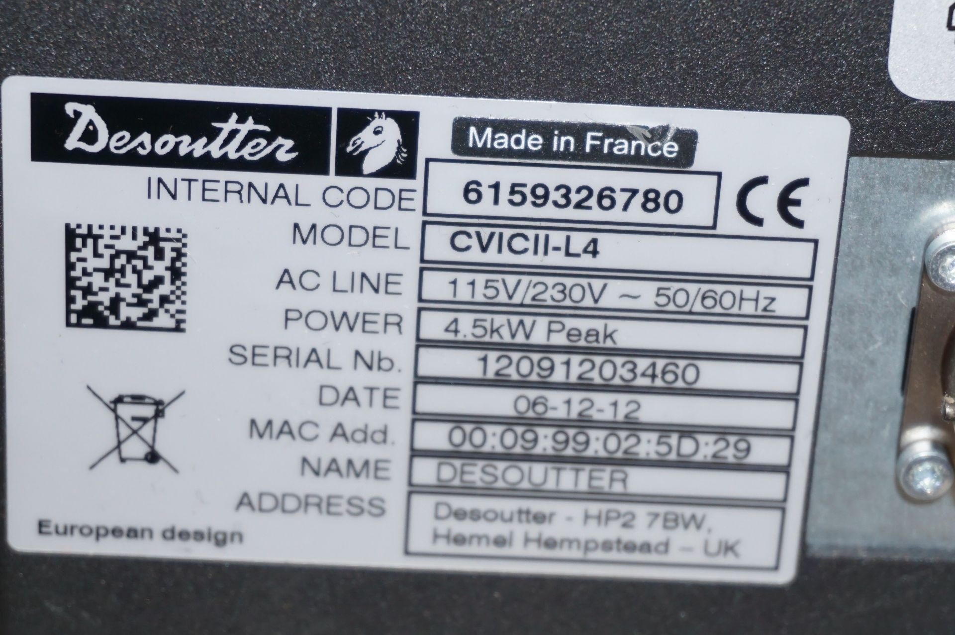 Desoutter ECA40 right angle electric nutrunner with a Desoutter CVIC II L4 control unit - Image 3 of 3