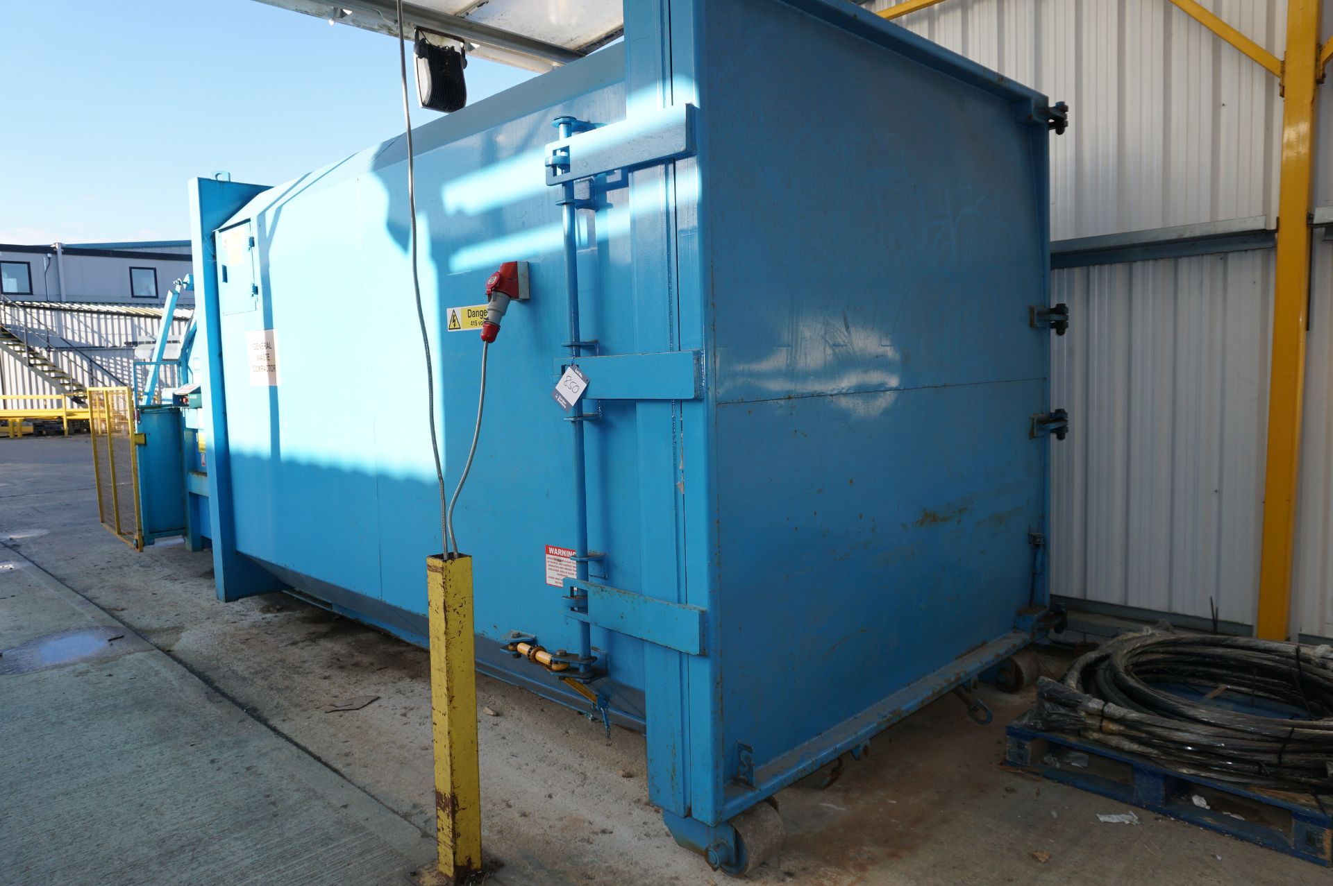 FuturFirst general waste compactor with front loading bin swing - Image 4 of 5