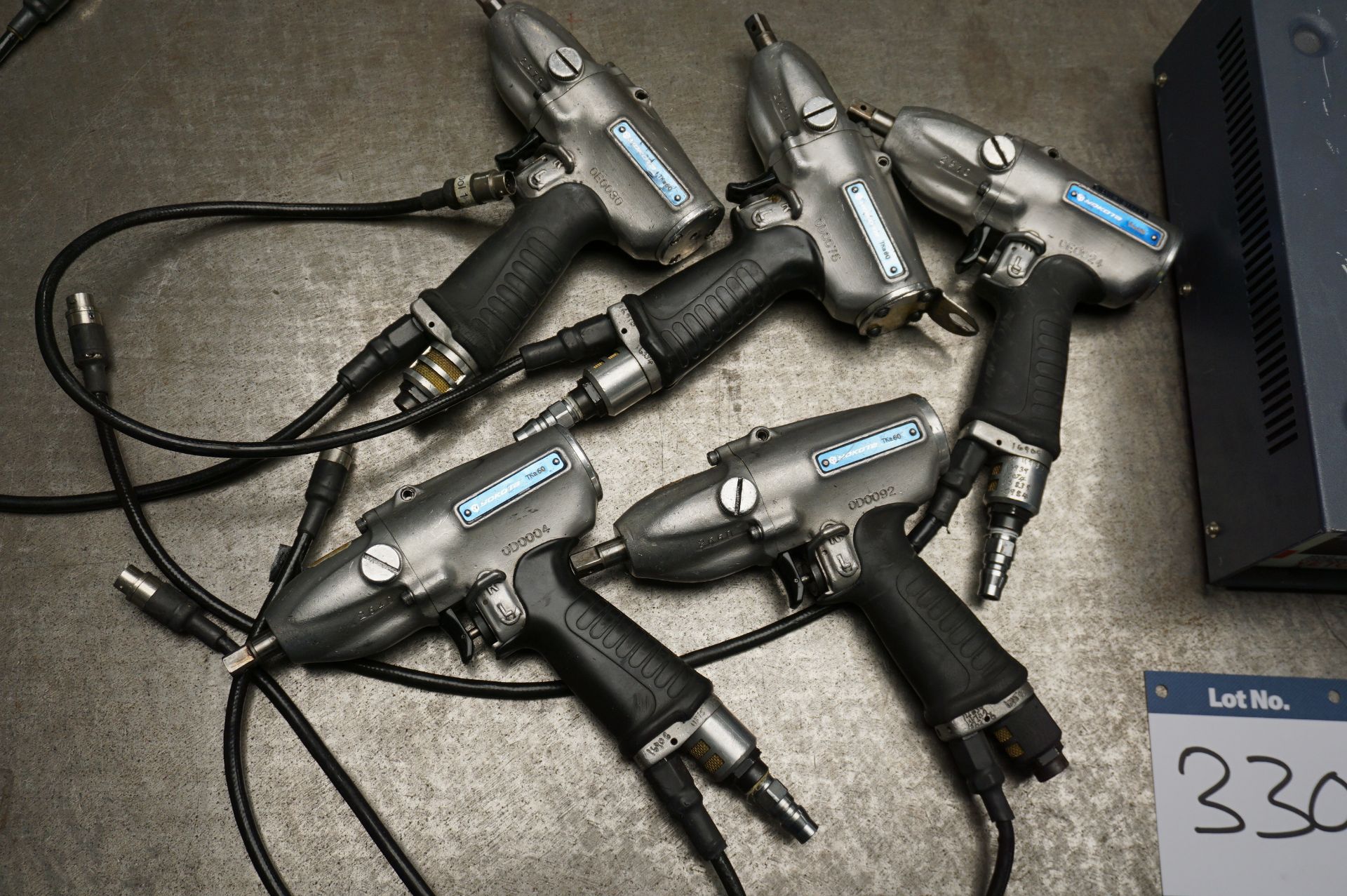 5 x Yokota TKa60 pneumatic system wrenches/pulse tools, 1 x Yokota YETC-300 Multi Fastening controll - Image 2 of 5