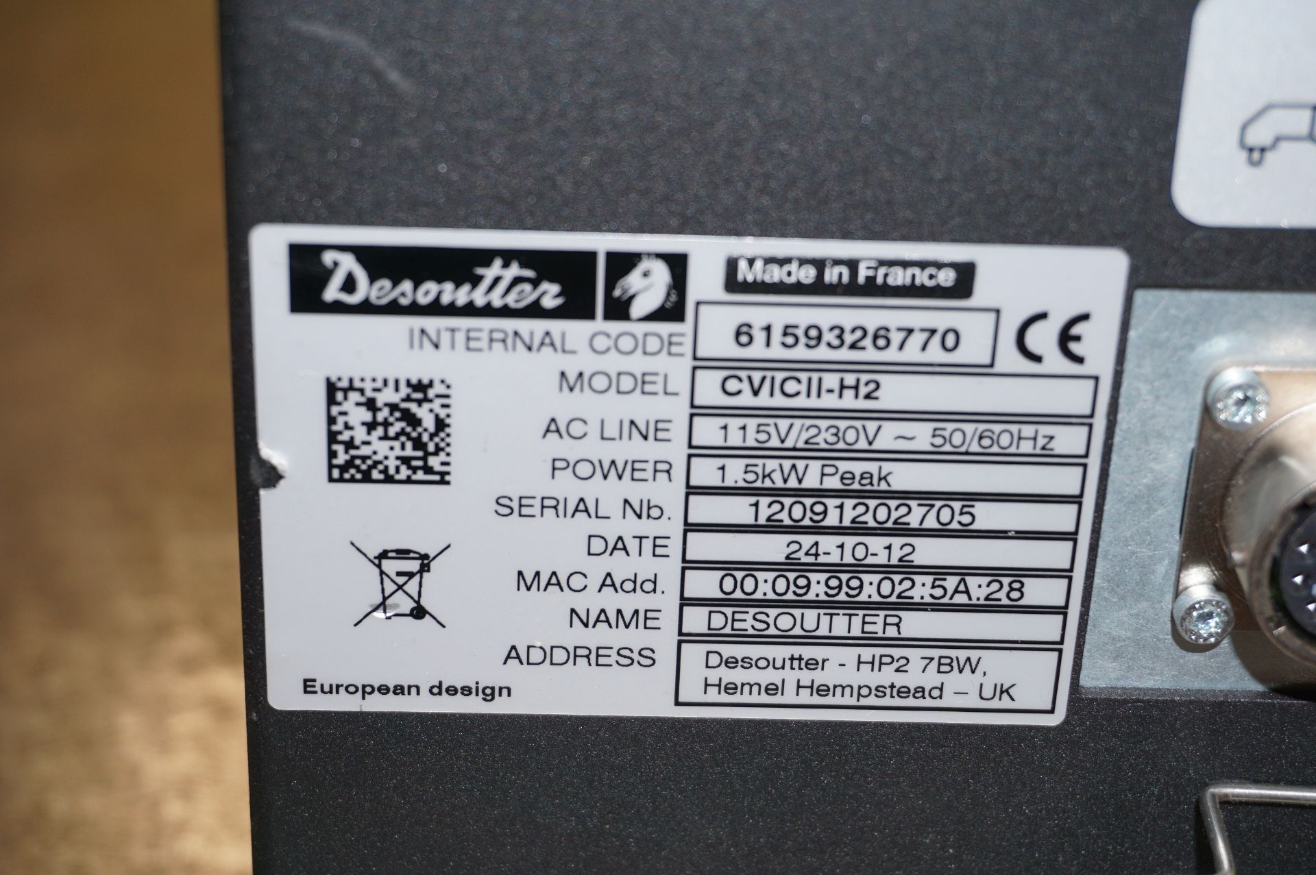 Desoutter ECA15 right angle electric nutrunner with a Desoutter CVIC II H2 control unit - Image 3 of 3